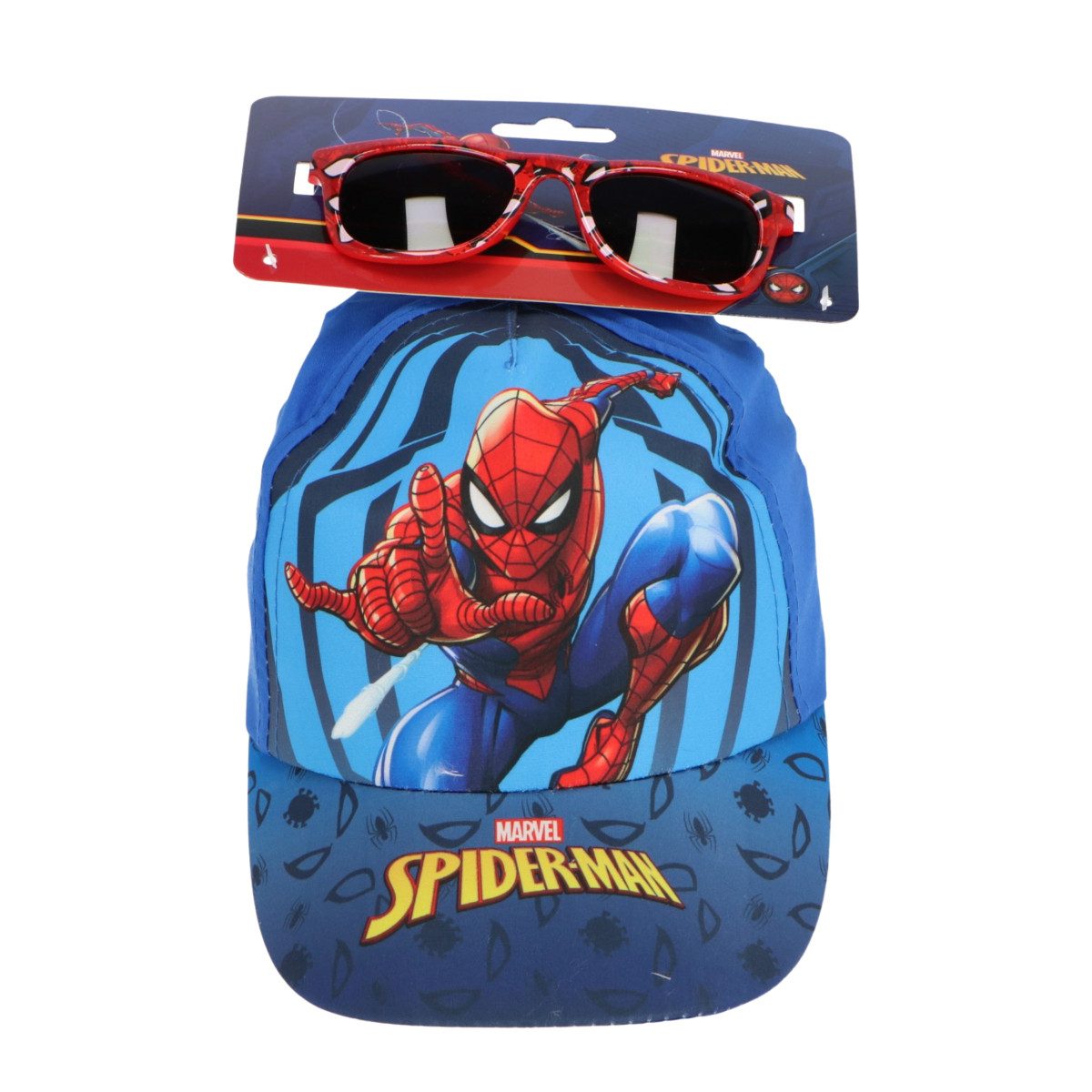 Spiderman Baseball Cap Kinder Cap mit Sonnenbrille Baumwolle Alltag Freizeit (Spar-Set)