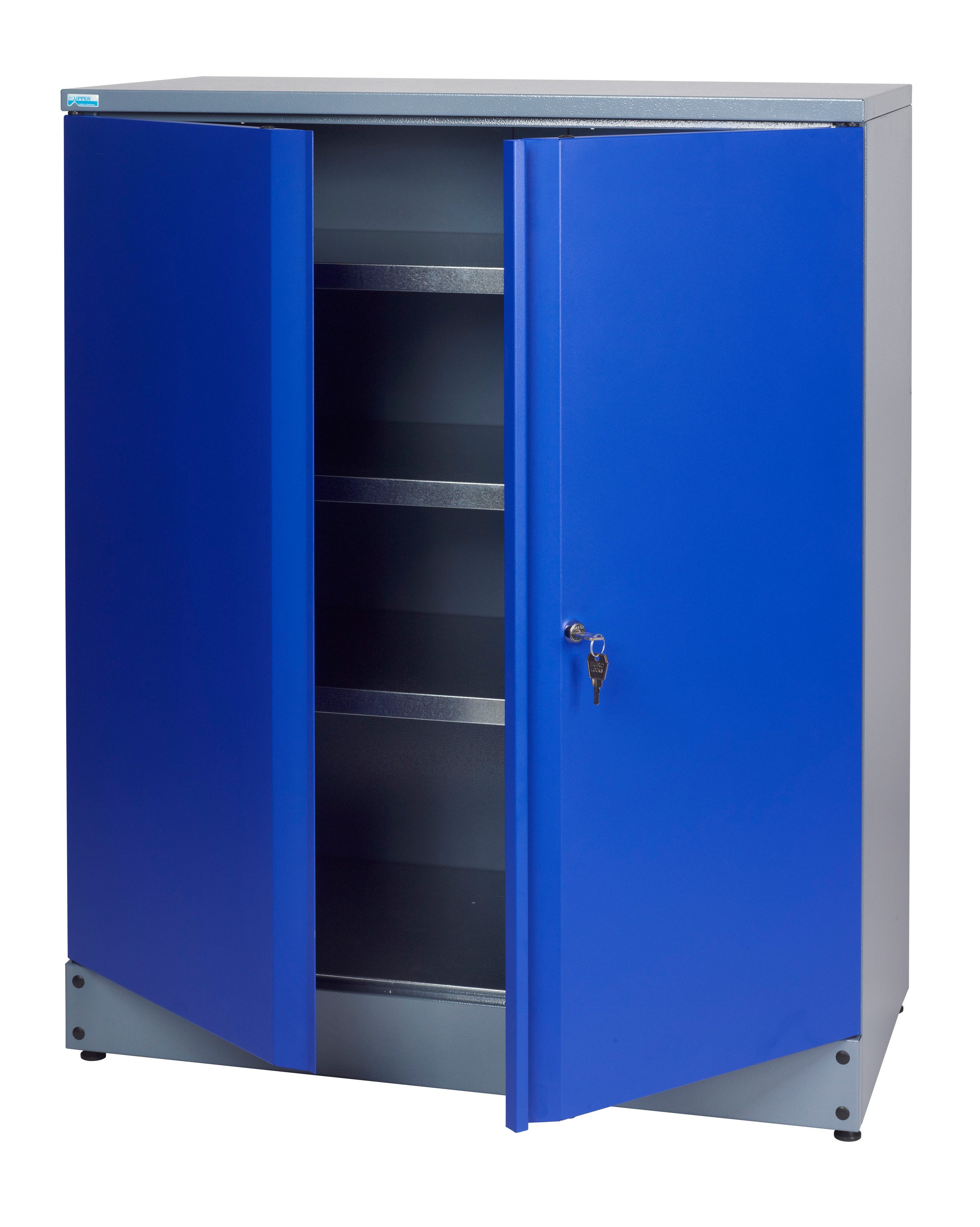 KÜPPER Hochschrank 71697, 91x110x45 cm, 2-türig, inkl. 3 Fachböden, ultramarinblau