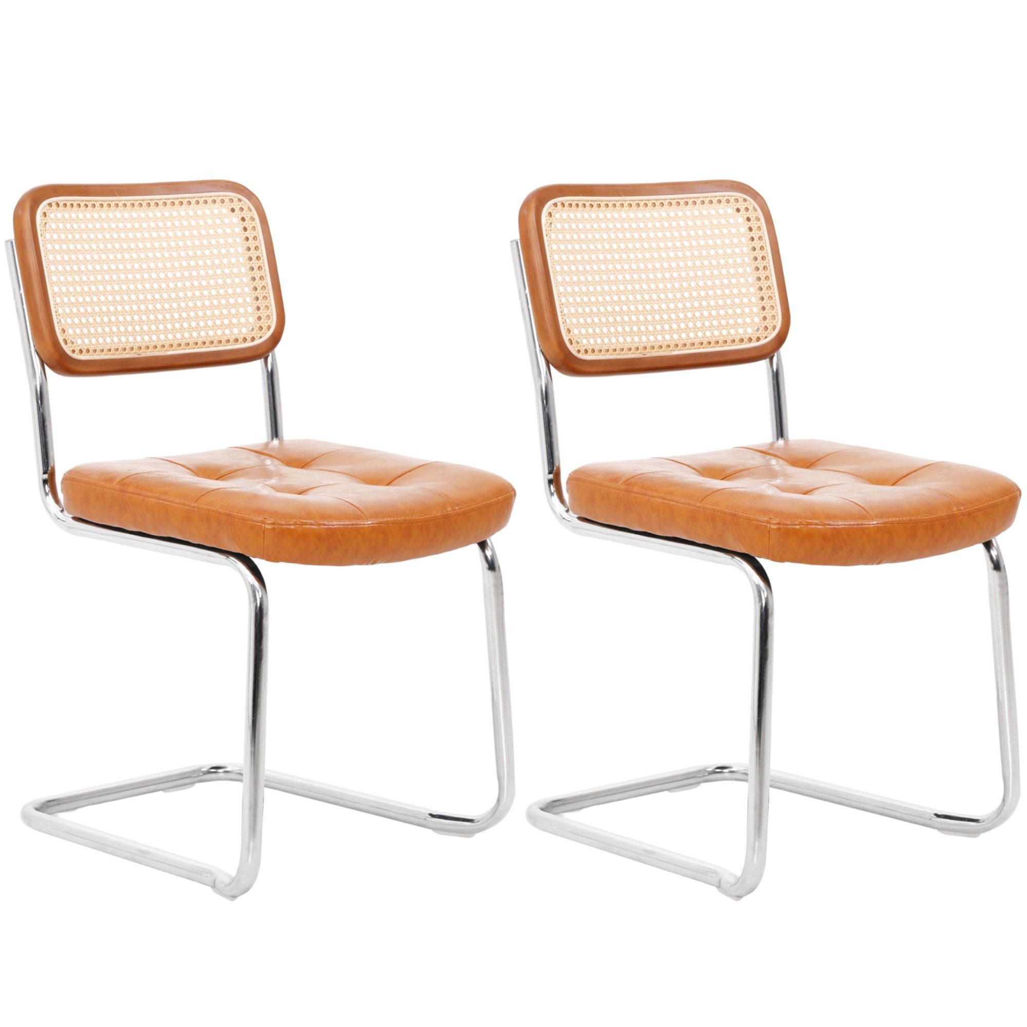 SEHAUSEU Freischwinger Schwingstuhl Esszimmerstuhl Bürostuhl (Set, 2 St) Be günstig online kaufen