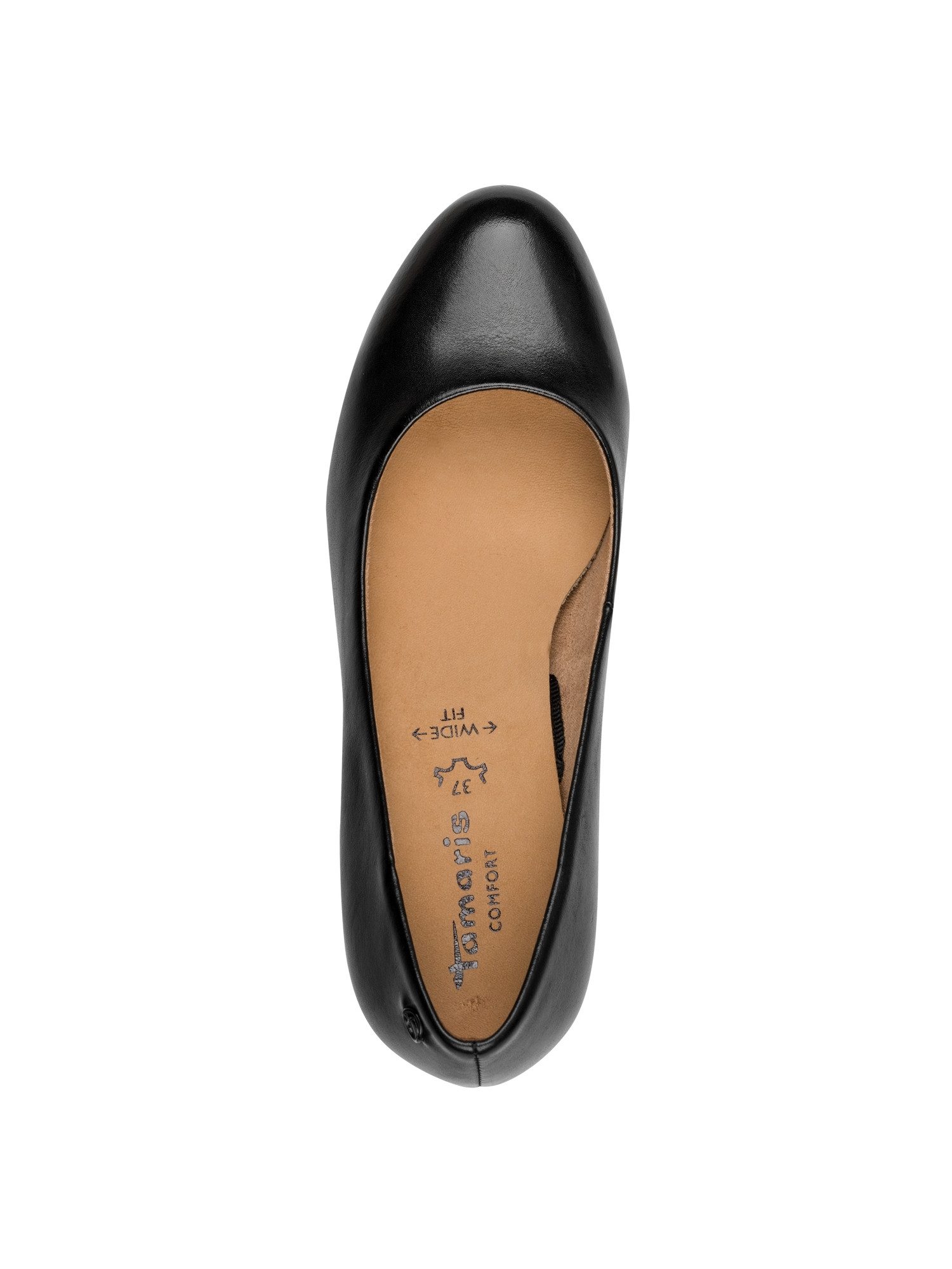 Tamaris WIDE FIT comfortFit aus Leder Blockabsatz Pumps comfortFit