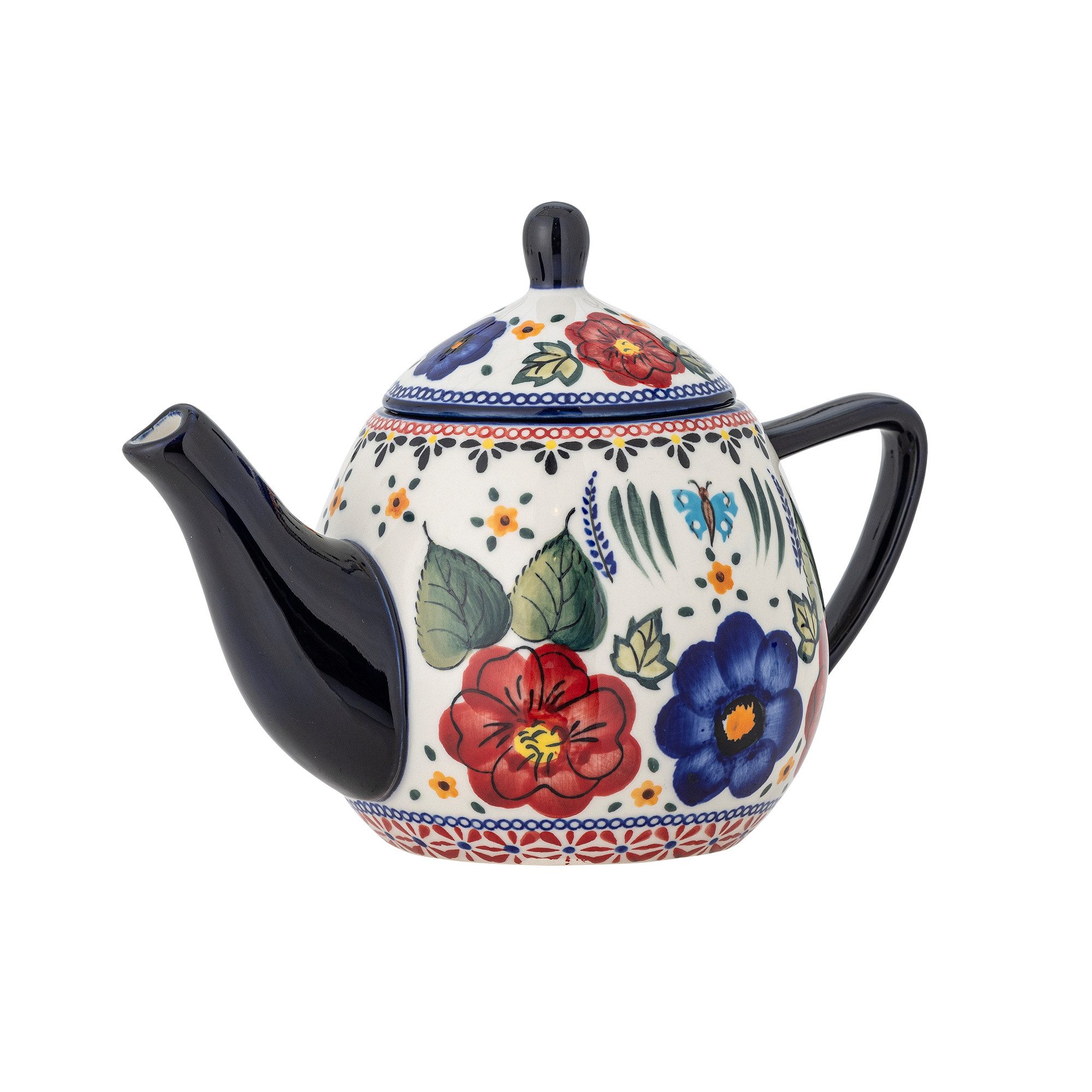 Bloomingville Teekanne Florist, 0,9 l, mit handgemalten Details