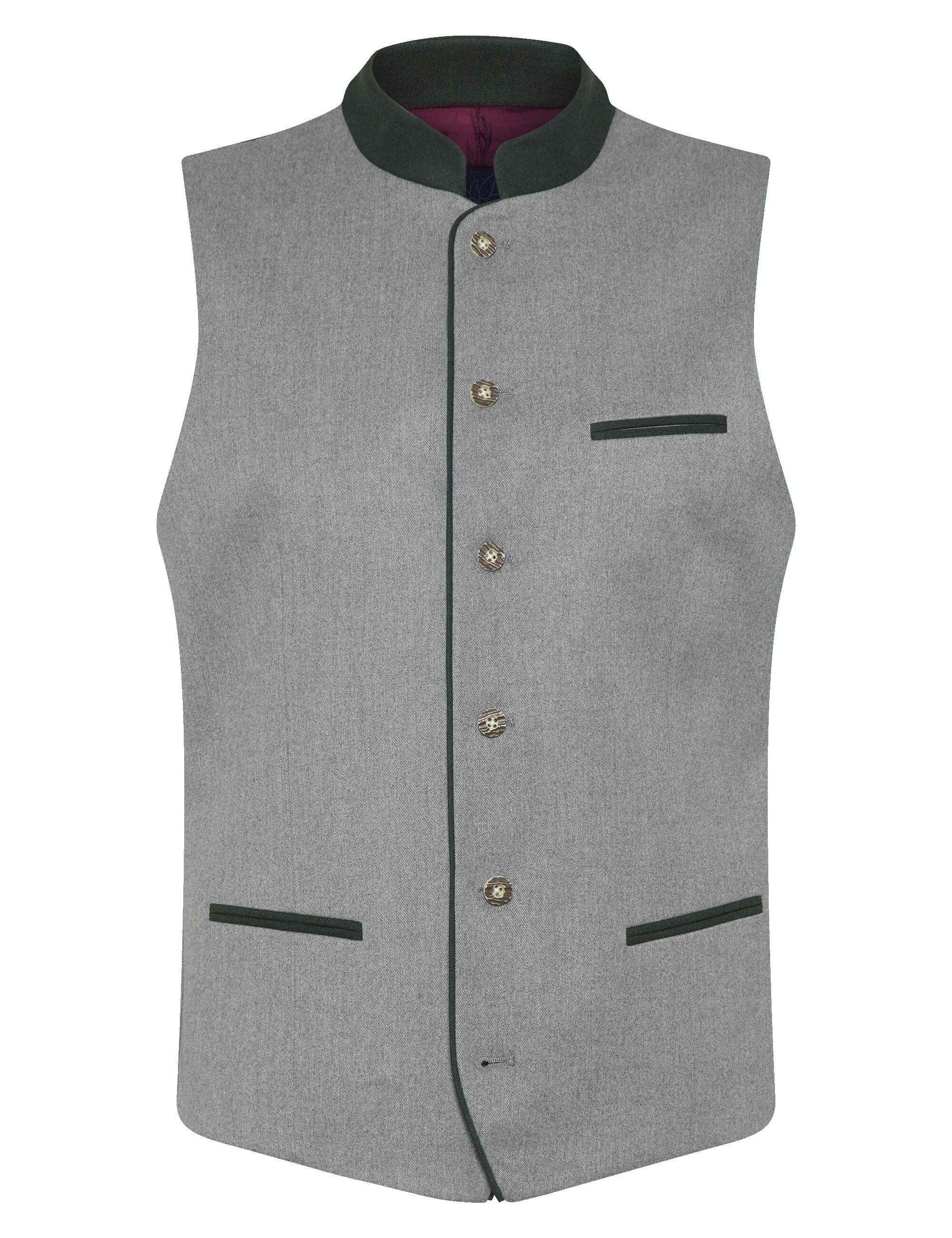 KaiserLich Trachtenweste 5434 mit Stehkragen und Metallknöpfe