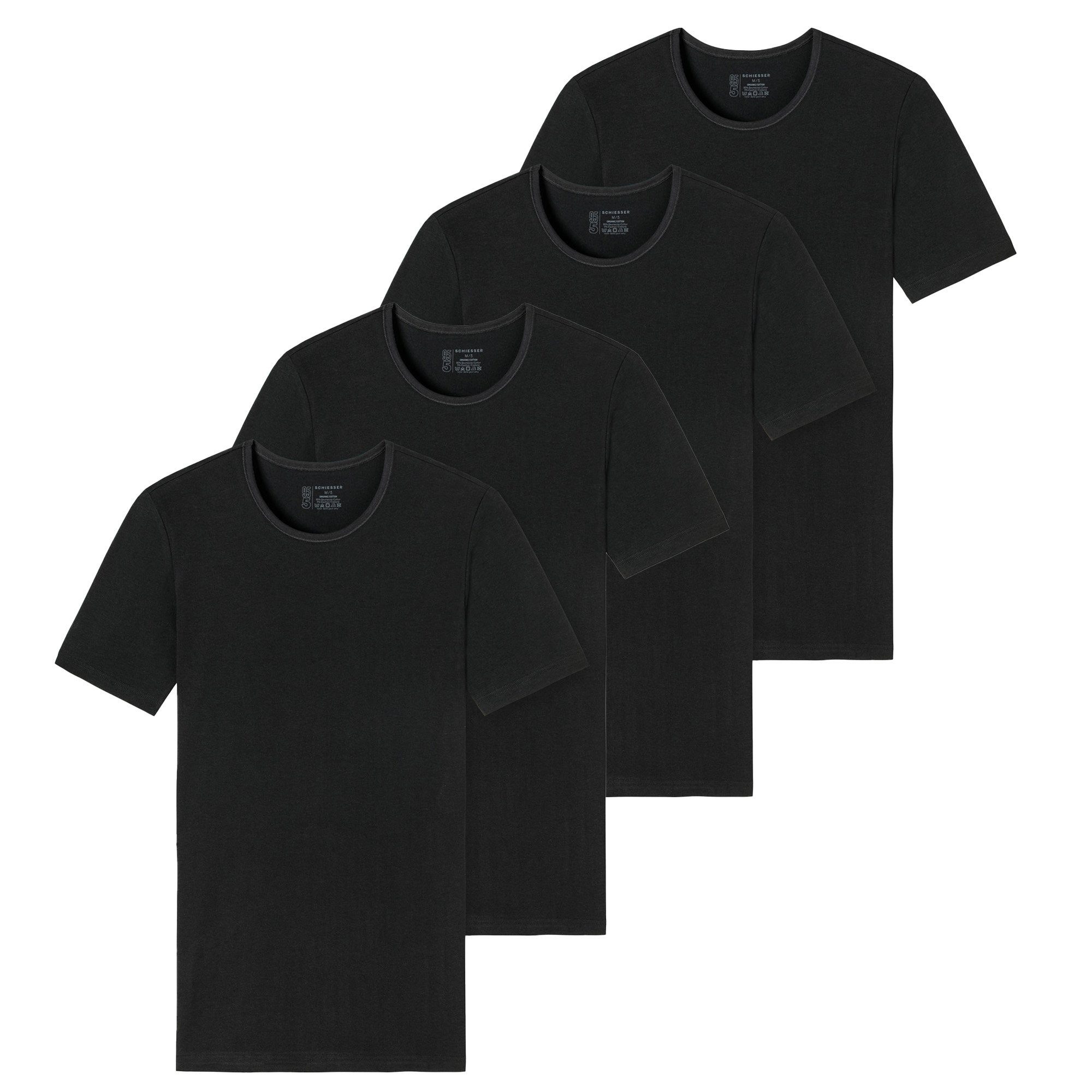 T-Shirt Herren T-Shirt 4er Pack Baumwolle 2PACK T-shirt