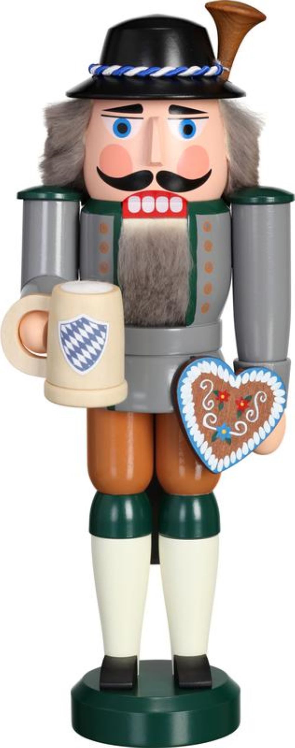 Seiffener Volkskunst Nussknacker Bayer 27 cm - aus dem Erzebirge, aus dem Erzgebirge