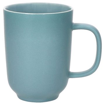 Ritzenhoff & Breker Becher Ritzenhoff 6x Jasper Kaffeebecher 250ml H10,4cm Graublau Tee-Tassen, Steingut