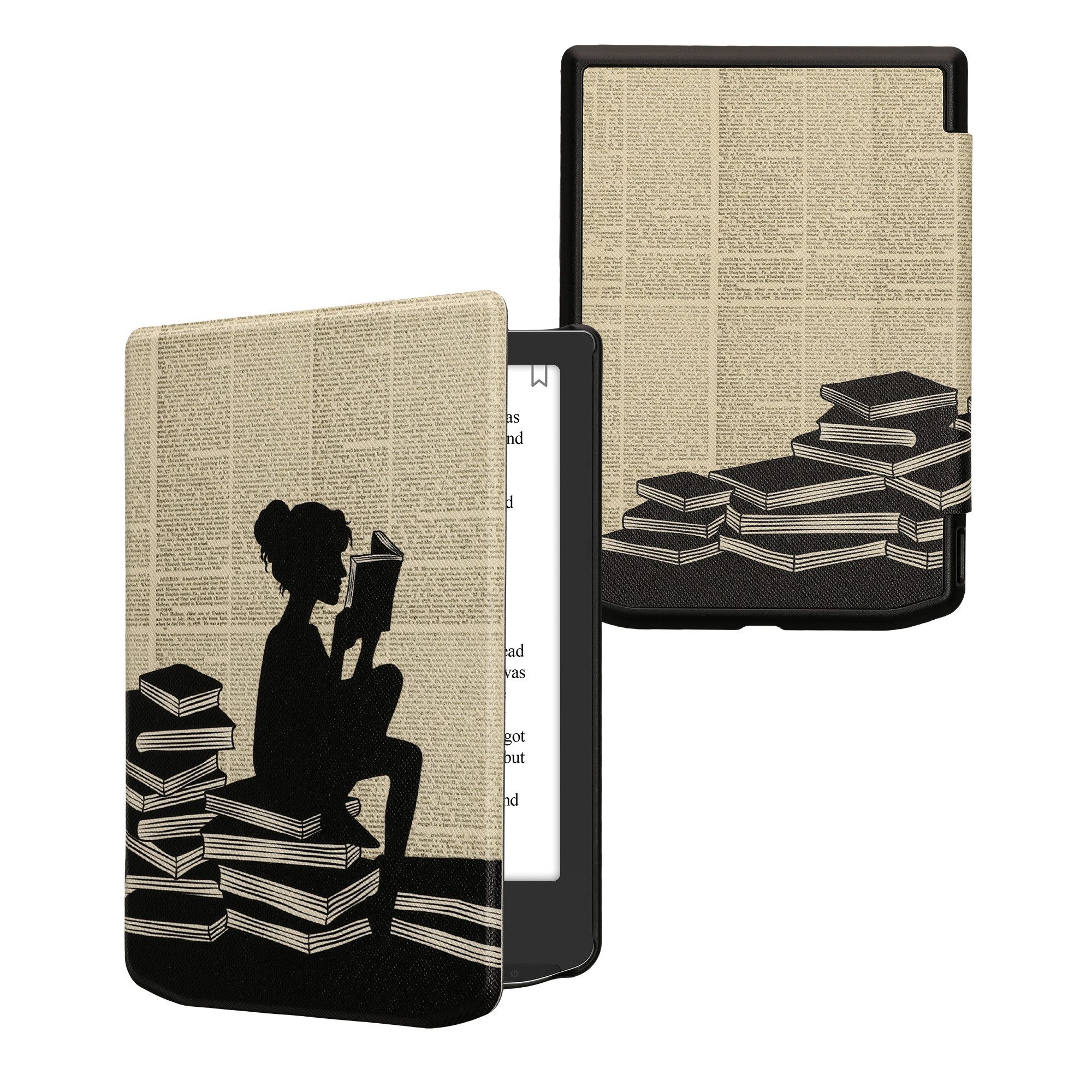 kwmobile E-Reader-Hülle Klapphülle für Pocketbook Verse / Verse Lite / Verse Pro / Color, Hülle eReader