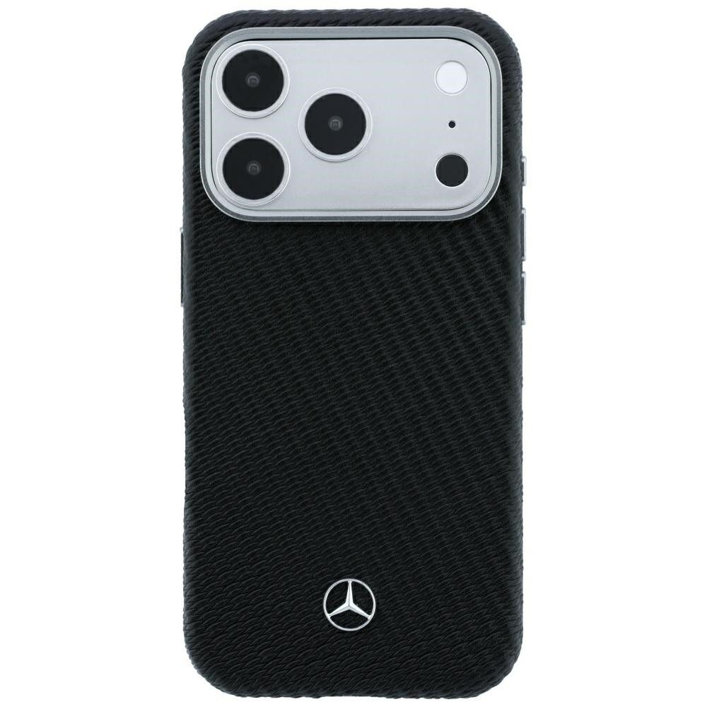 Mercedes Handyhülle Schutzhülle Handyschale Rückschale 6,9 Zoll, MagSafe, Metall-Kameraring, Lederoptik, Holzstruktur