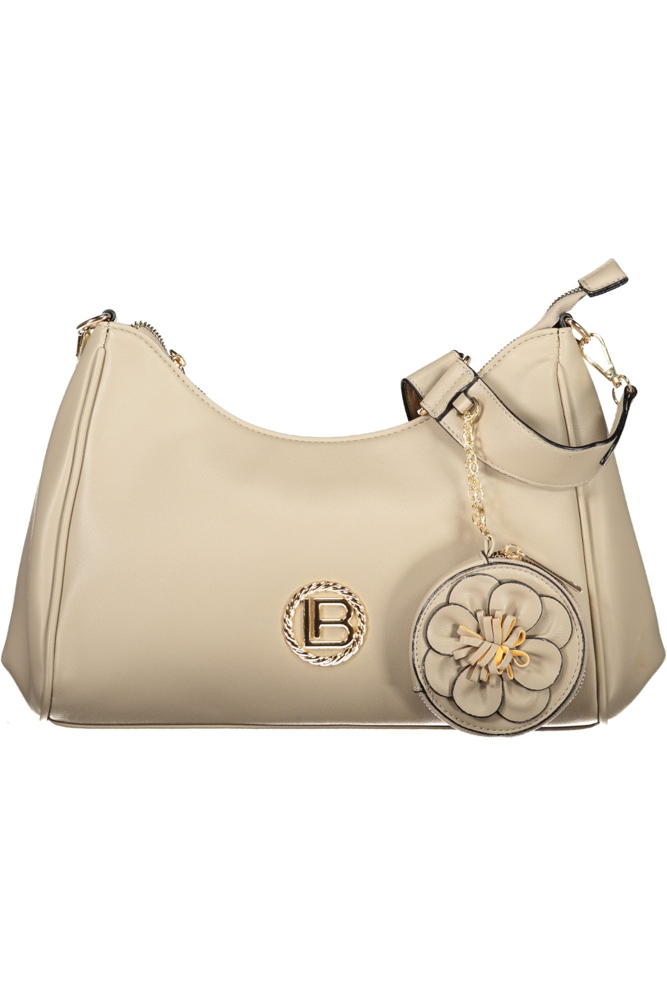 Laura Biagiotti Umhängetasche, Damentasche Beige mit abnehmbarem Gurt und Geldbeutel - Vielseitig & E