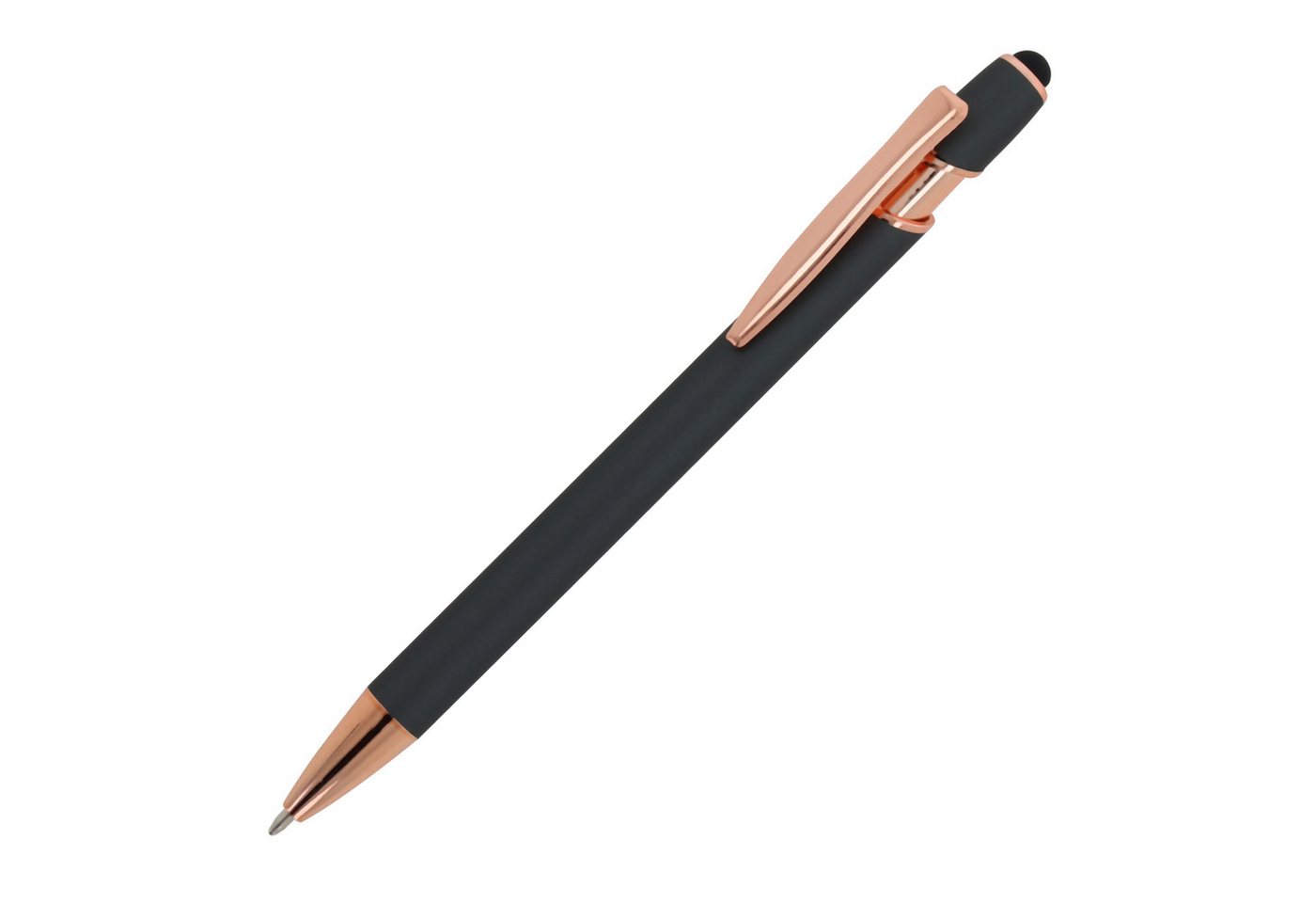 Thumbnail - TOPPOINT Kugelschreiber 5x Touchpen Kugelschreiber "Roségold" / aus Metall / Soft-Touch / Farb