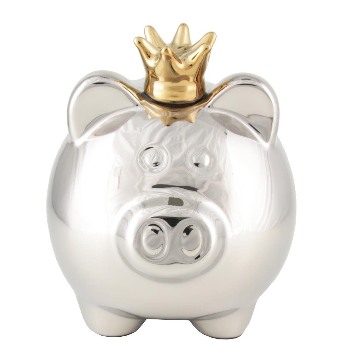 440s Dekoobjekt 440s Keramik Spar-Dose König Sparschwein