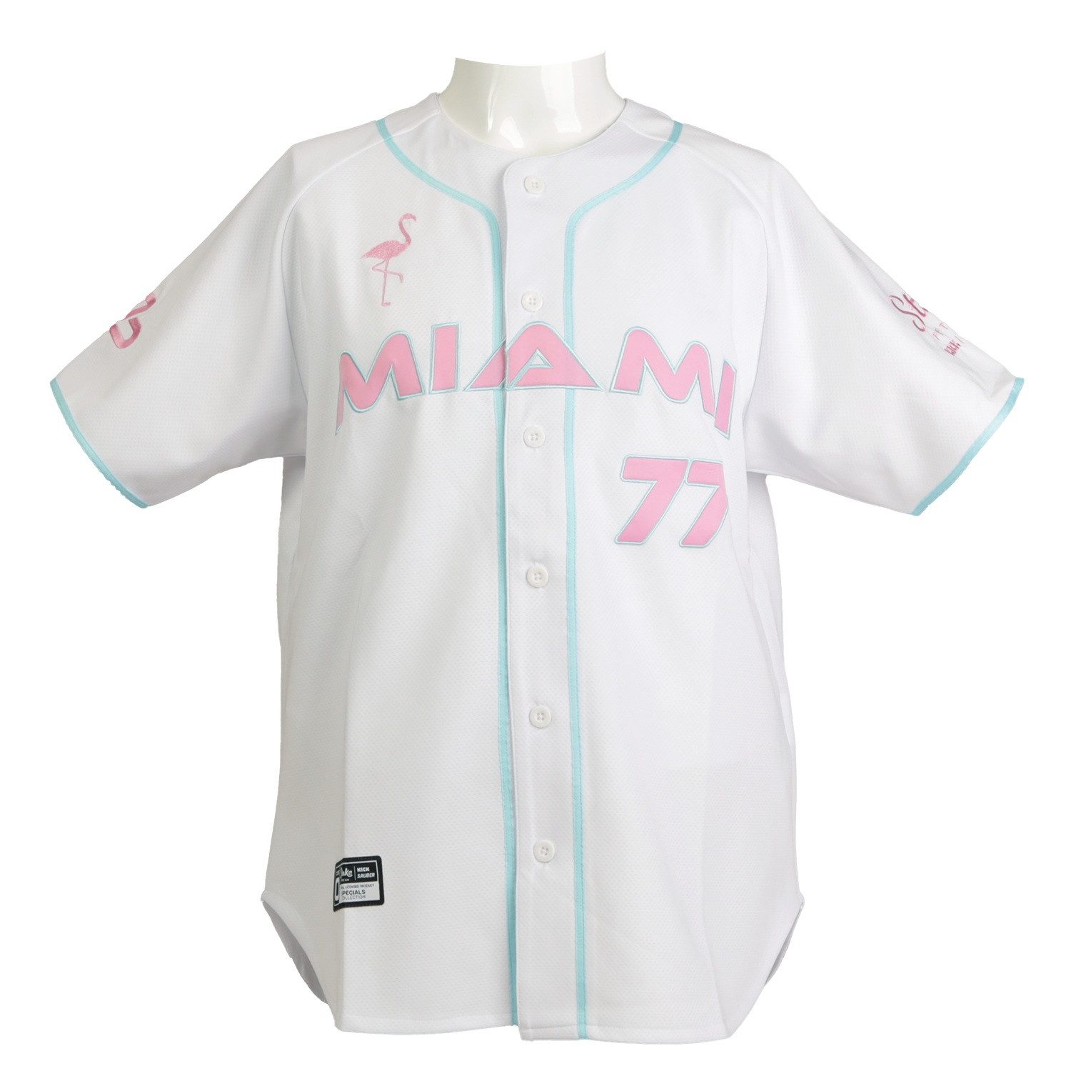 CODE-ZERO T-Shirt T-Shirt Kick Sauber F1 Team Herren Jersey 77 Miami Baseball Shirt Valtteri Bottas Rundhals Kurzarm Shirt Stickerei
