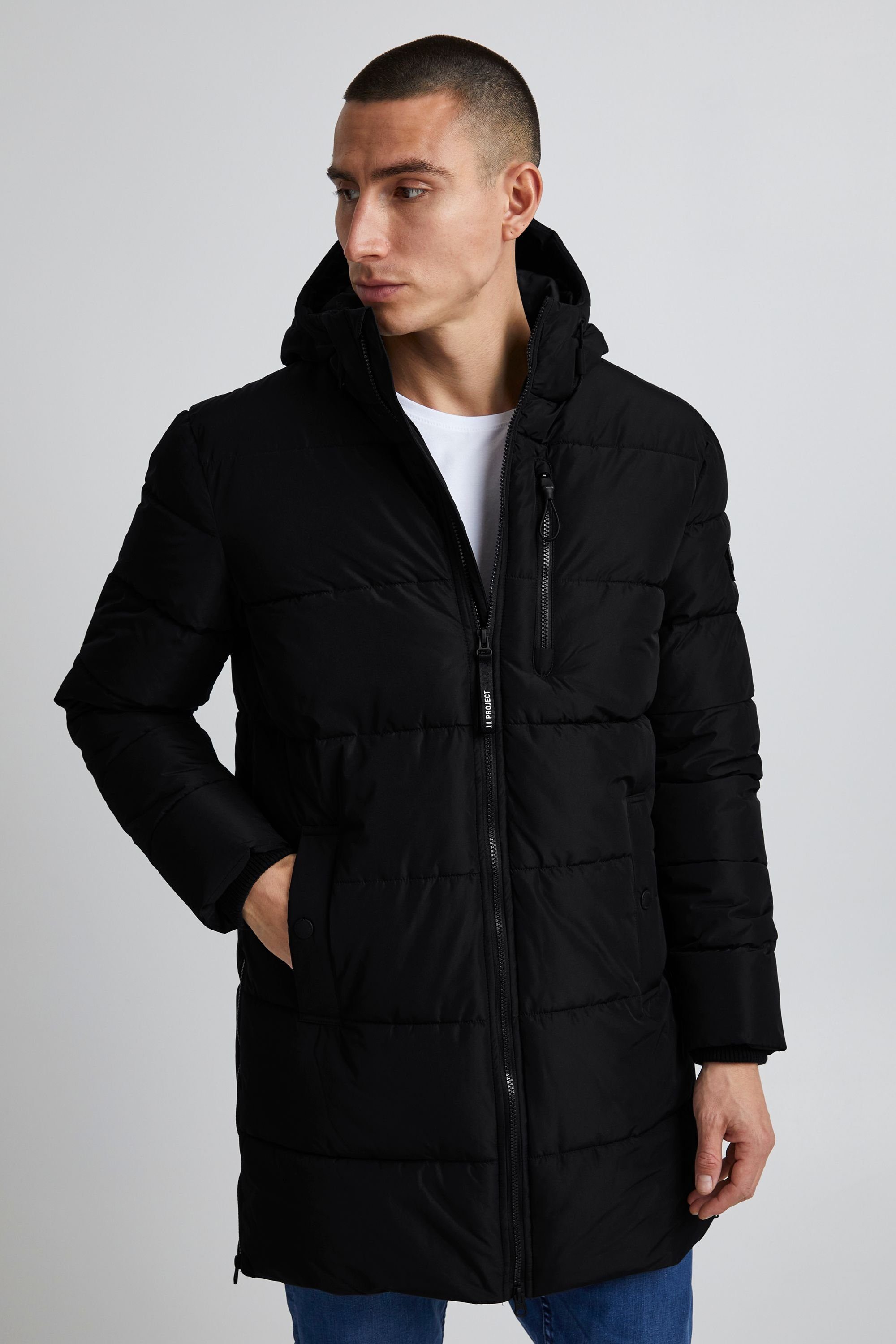 11 Project Parka 11 Project Tibor Long quilted Parka Black