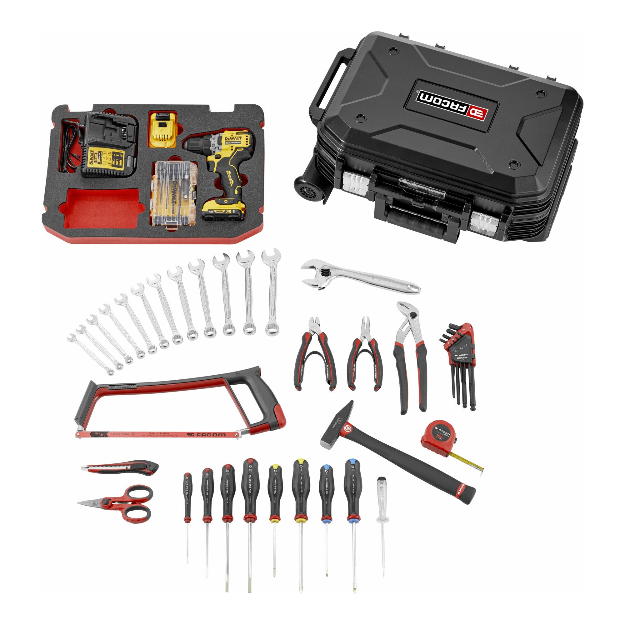 Facom Werkzeugkoffer Facom-DeWalt-Set 68-tlg. BV.R30CMD1PB