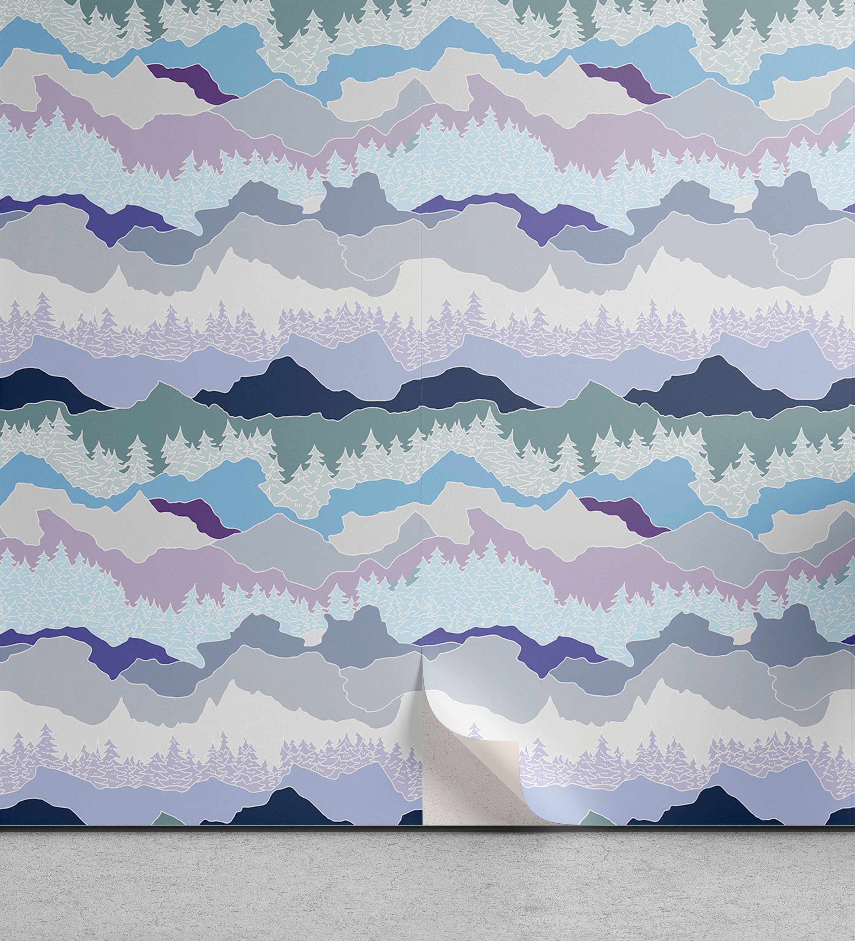 Abakuhaus Tone Landschaft Pastel Wohnzimmer Vinyltapete Küchenakzent, Abstrakt selbstklebendes Wie