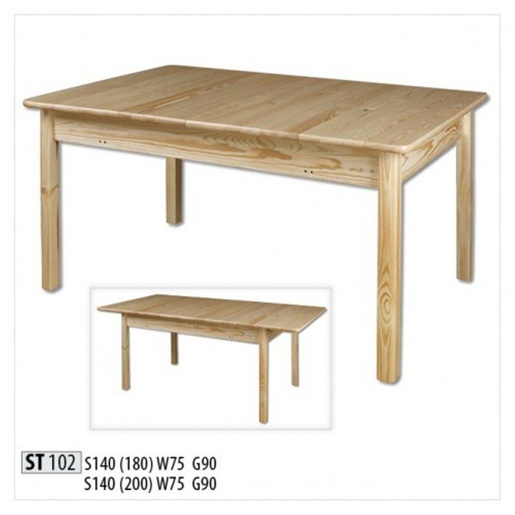 Tische Vollholz Tisch Esstisch, Massive Möbel Esstische Holz JVmoebel Esstisch