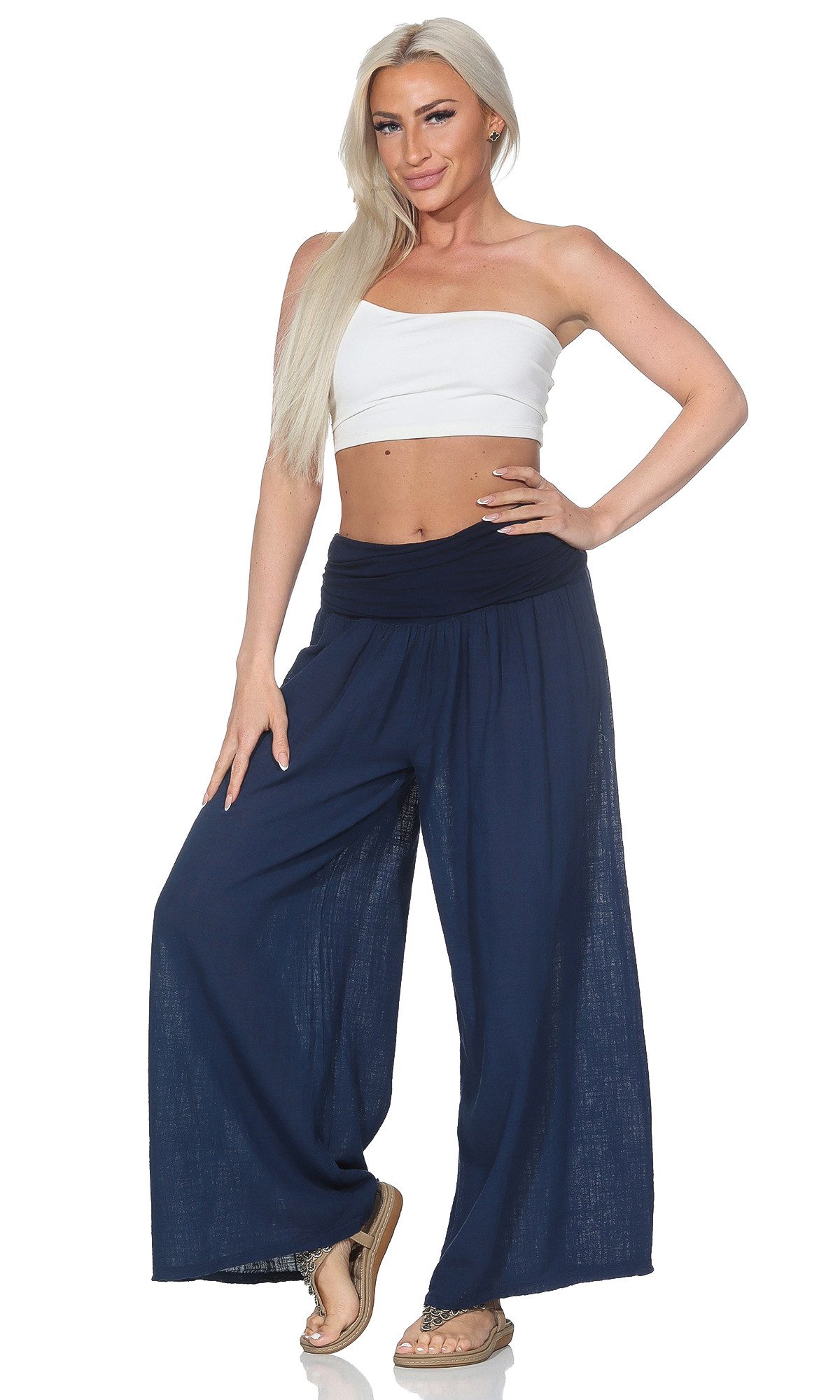 OriginalYou Culotte Sommerhose Damen Haremshose leichte Schlupfhose Baumwol günstig online kaufen
