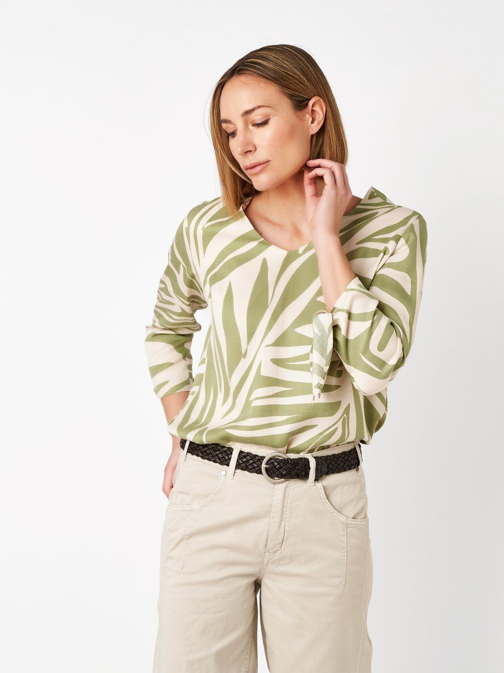 TONI Klassische Bluse Anna mit kunstvollem Druck
