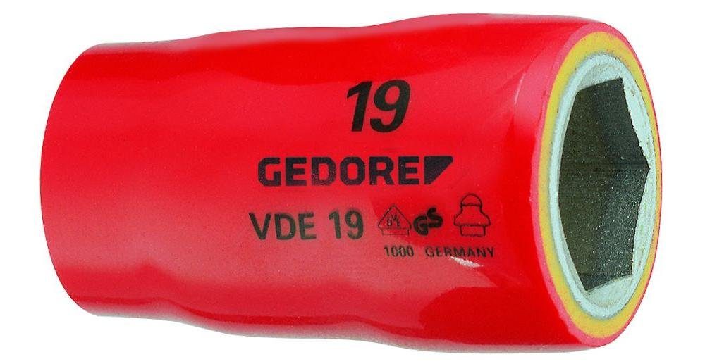 19 mm VDE VDE-Steckschlüsseleinsatz Gedore 6-kant 24 1/2" Steckschlüssel 24