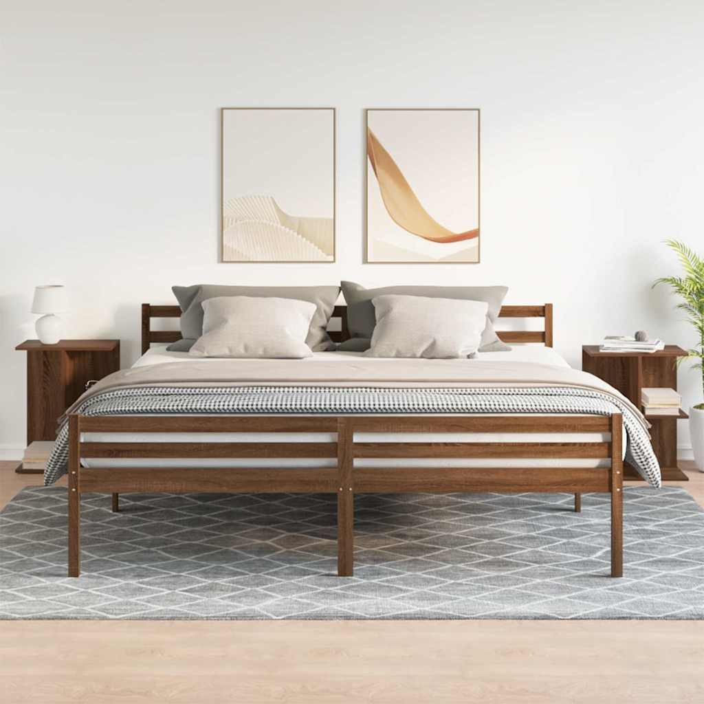 vidaXL Nachttisch Nachttische 2 Stk. Braun günstig online kaufen