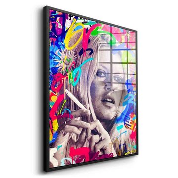 DOTCOMCANVAS® Acrylglasbild BARDOT - Acrylglas, Acrylglasbild Brigitte Bardot Pop Art Portrait hochkant