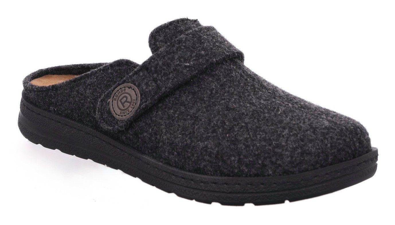 Rohde ASIAGO Pantoffel Hausschuh, Pantoffel, Wohlfühlschuh mit Klettverschluss
