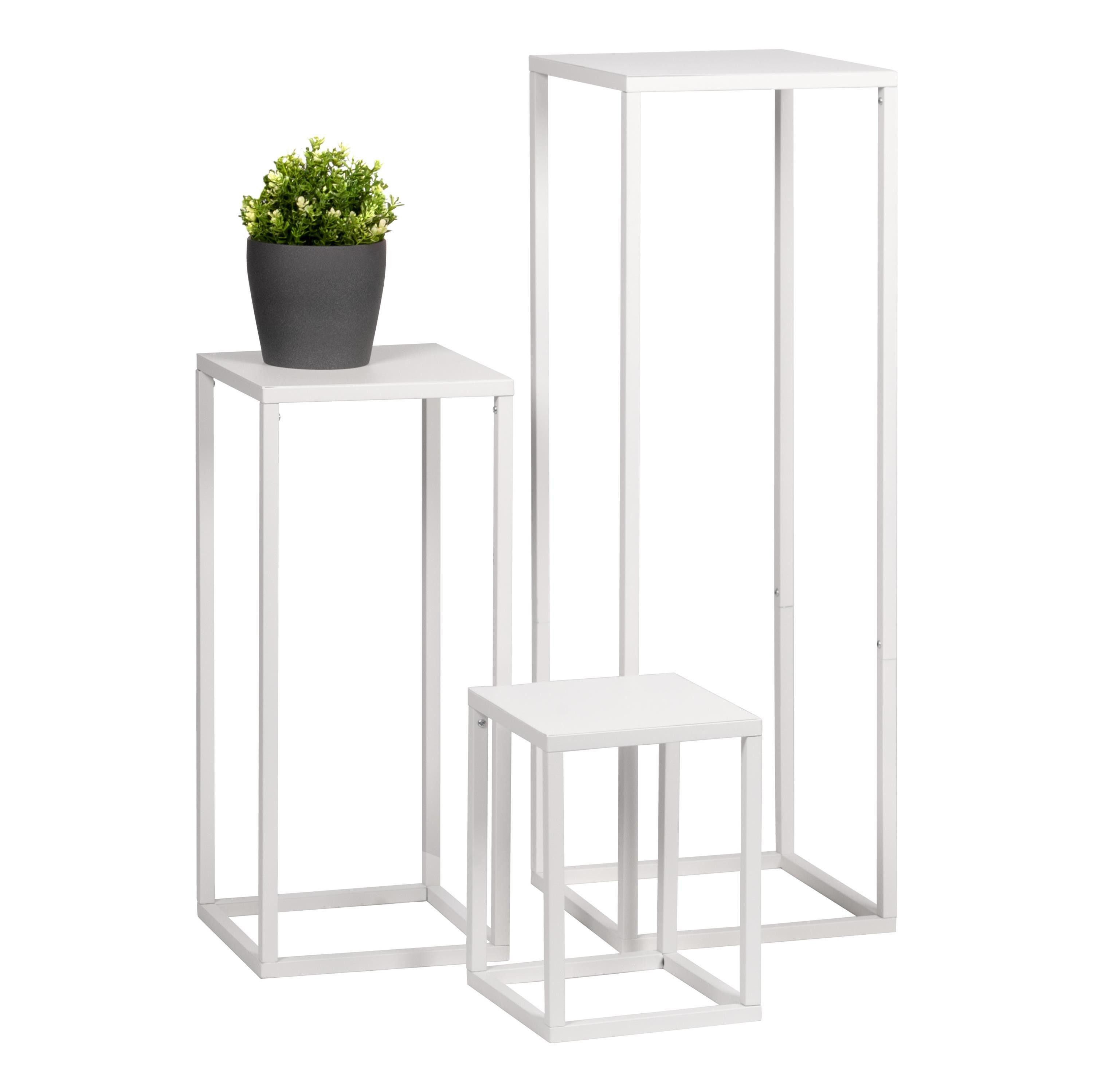 bremermann Blumenhocker 3er-Set, Metall-Blumenhocker, Blumensäule
