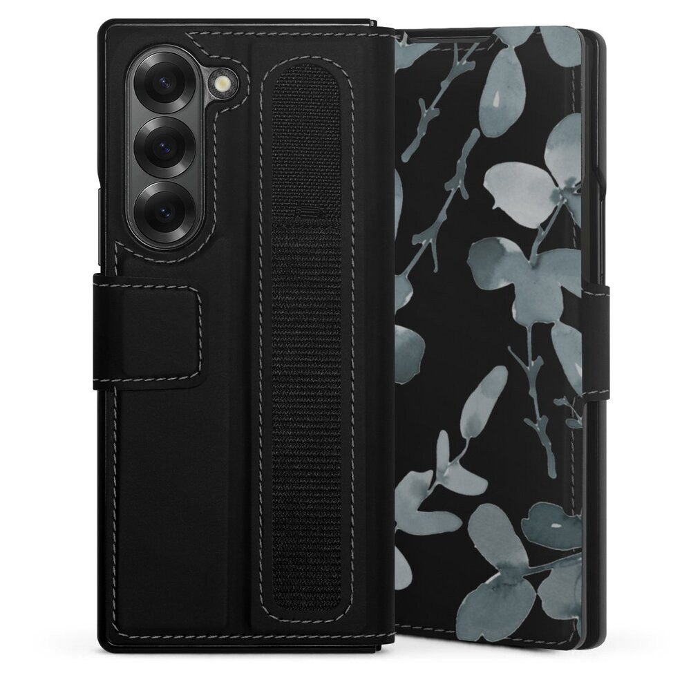DeinDesign Handyhülle Eukalyptus Muster Blume Eukalyptus pattern ohne Hintergrund, Samsung Galaxy Z Fold 6 Hülle Handy Flip Case Wallet Cover