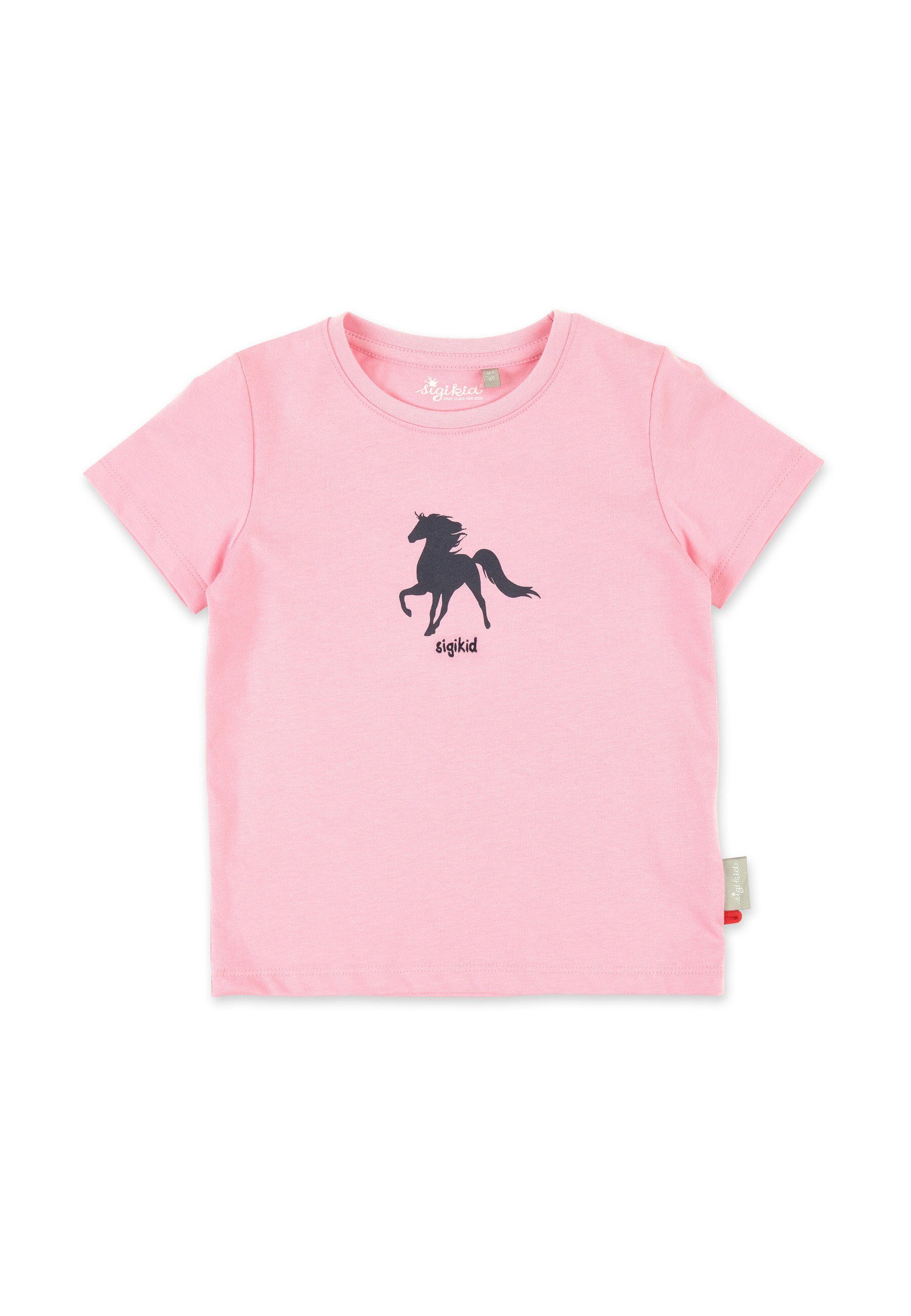 Sigikid T-Shirt Kindershirt T-Shirt (1-tlg) rosa