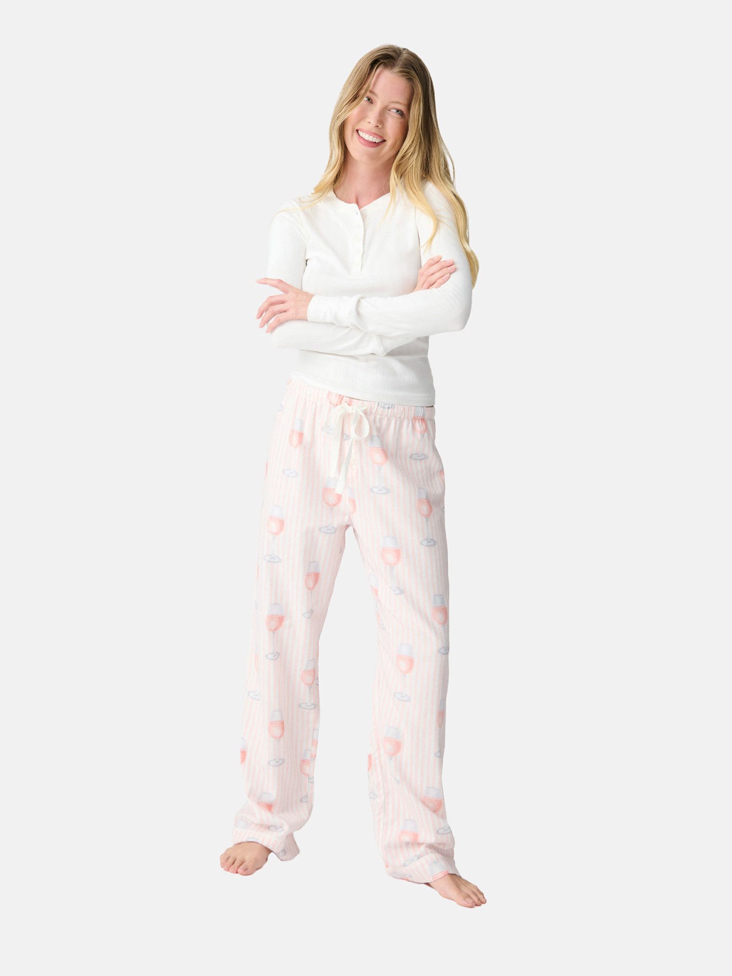 PJ Salvage Pyjamahose Flannels schlaf-hose pyjama schlafmode