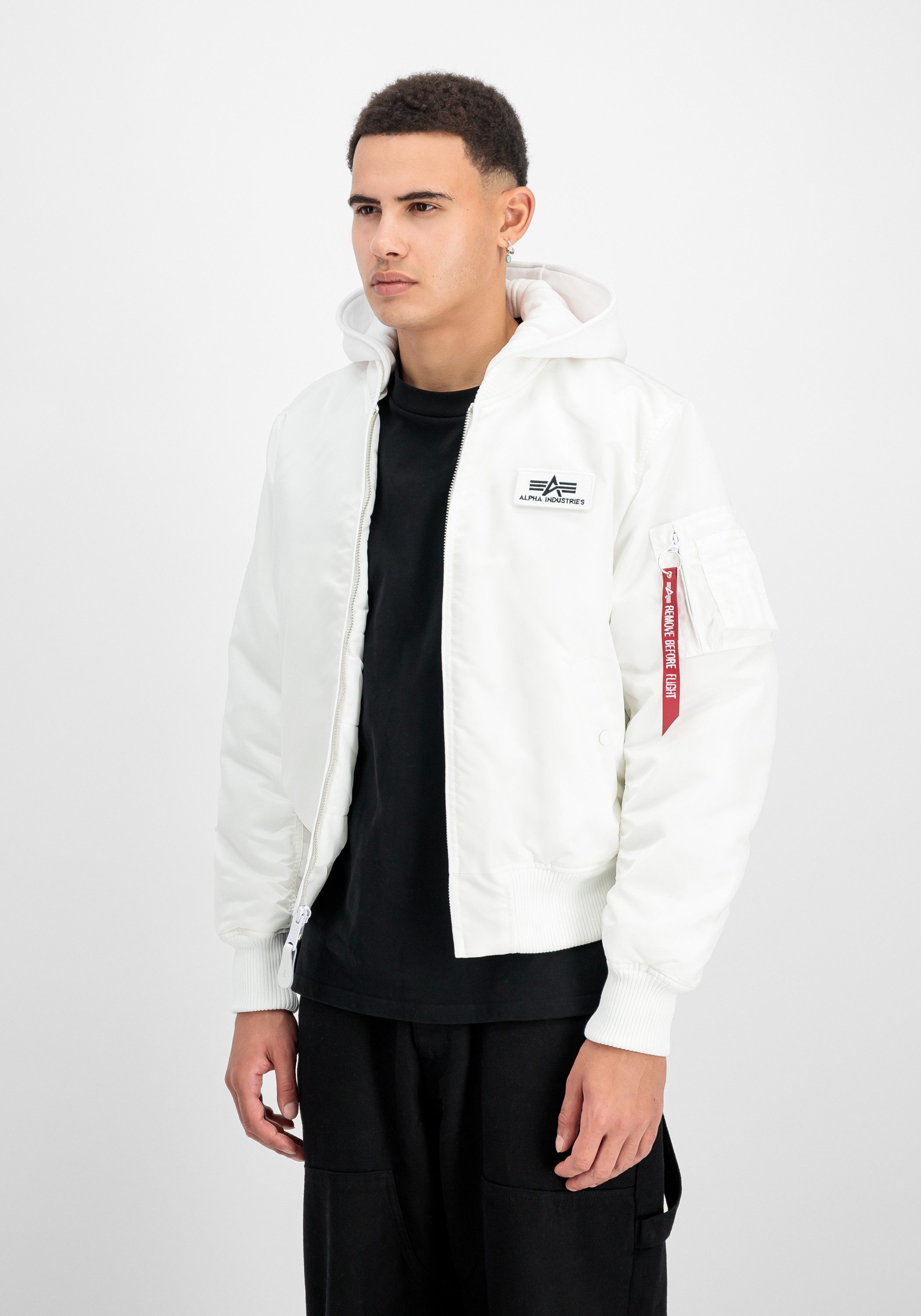 Bomberjacke MA-1 Zip Hood Backprint