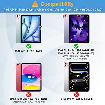 Fintie Tablet-Hülle für iPad Air 11 Zoll 2024, iPad Air 5. Gen 2022/iPad Air 4 2020 10.9'', mit Pencil Halter - 360 Grad verstellbare Hülle mit Standfunktion
