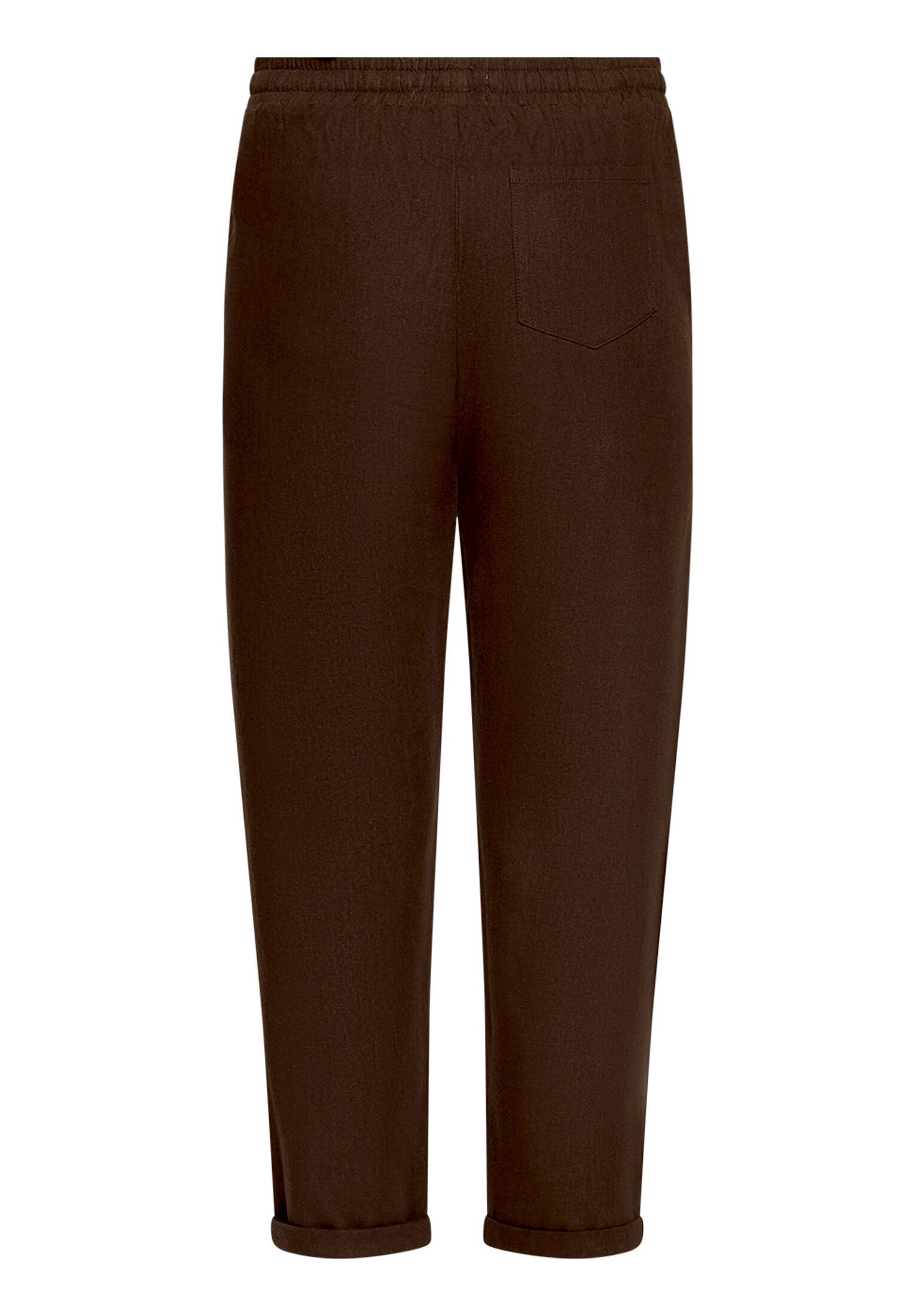 Cartoon Leinenhose Damen unifarben