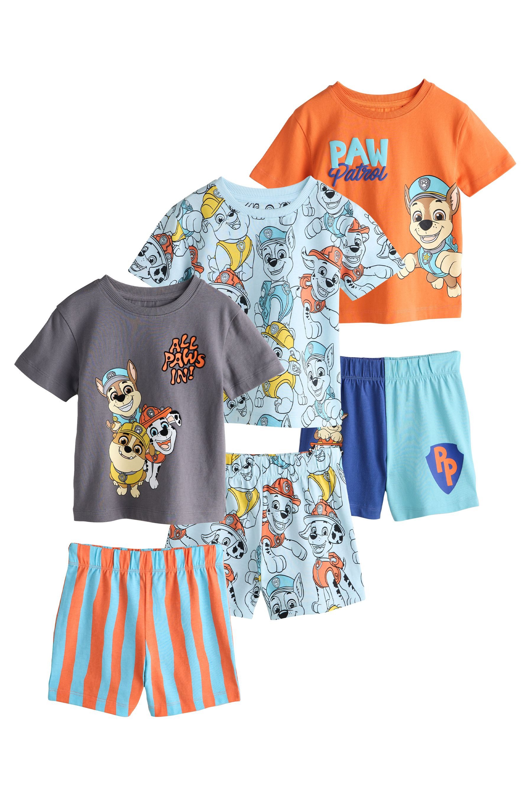 Pyjama Paw Patrol Kurze Schlafanzüge im 3er-Pack