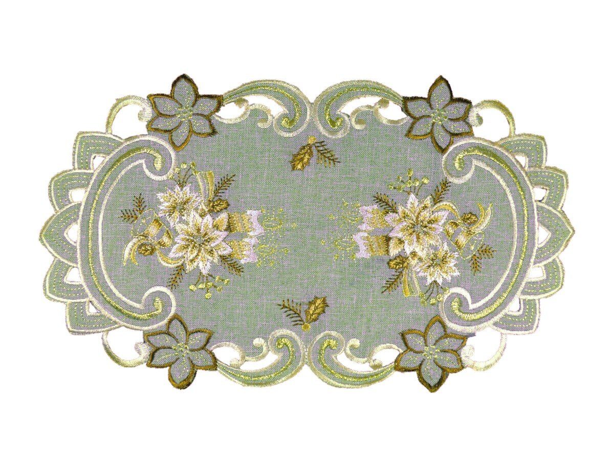 Westernlifestyle Tischdecke Beige / Gold Weihnachtsdecke Tischläufer bestic günstig online kaufen