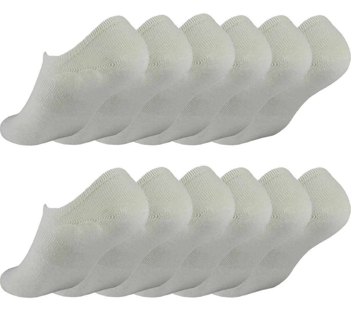 Füßlinge 12 Paar Damen Herren Sneaker unsichtbar im Schuh Sport Socken