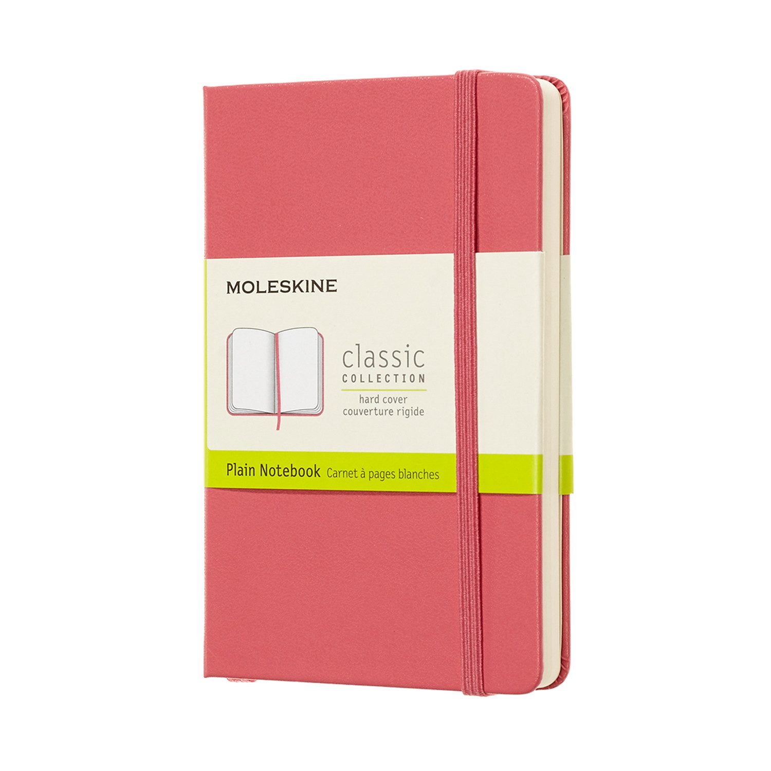 MOLESKINE Notizbuch, Notizbuch Classic Pocket Blanko Fester Einband Daisy Pink