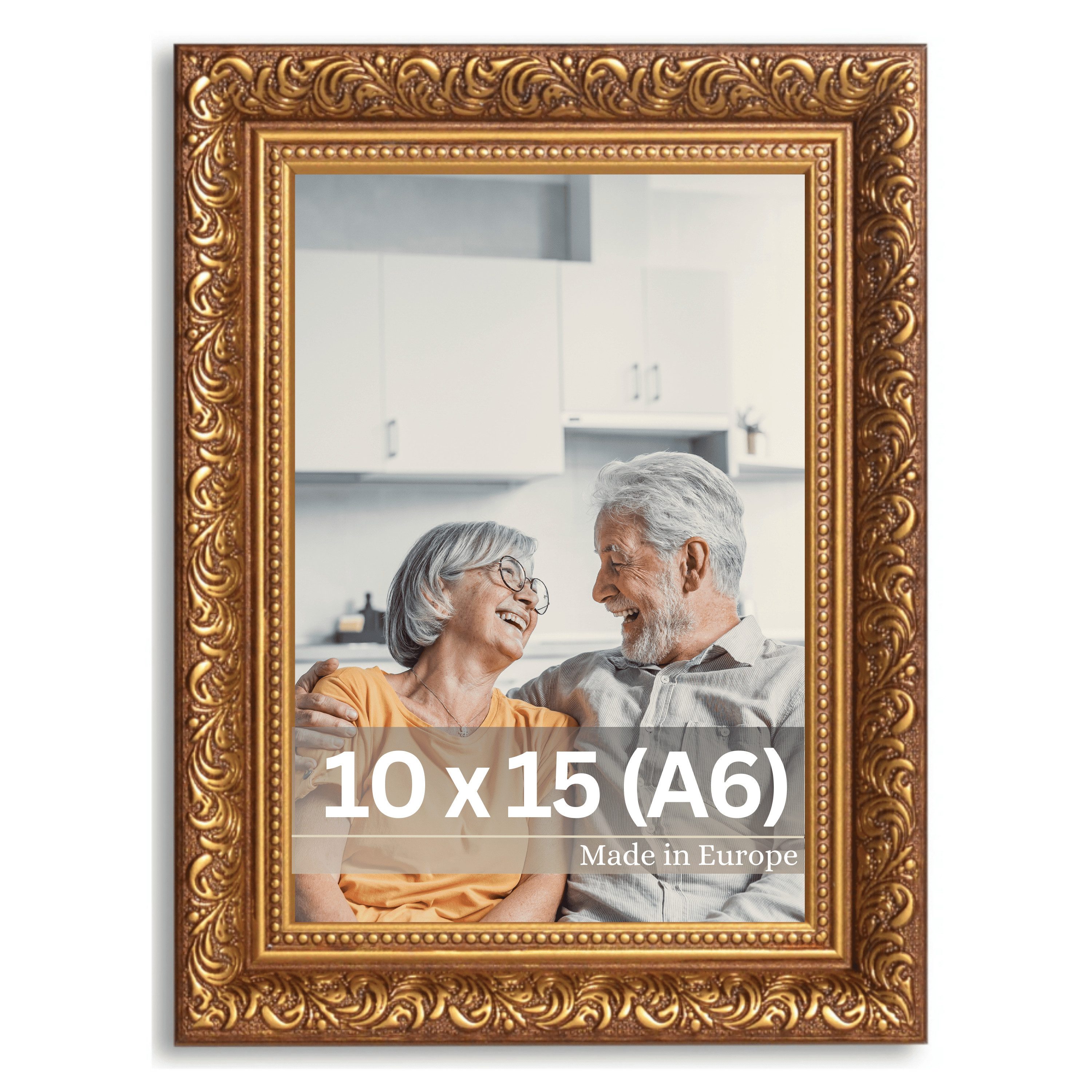 Victor (Zenith) Bilderrahmen Rubens, Bilderrahmen 10x15 cm Braun Gold A6, B günstig online kaufen
