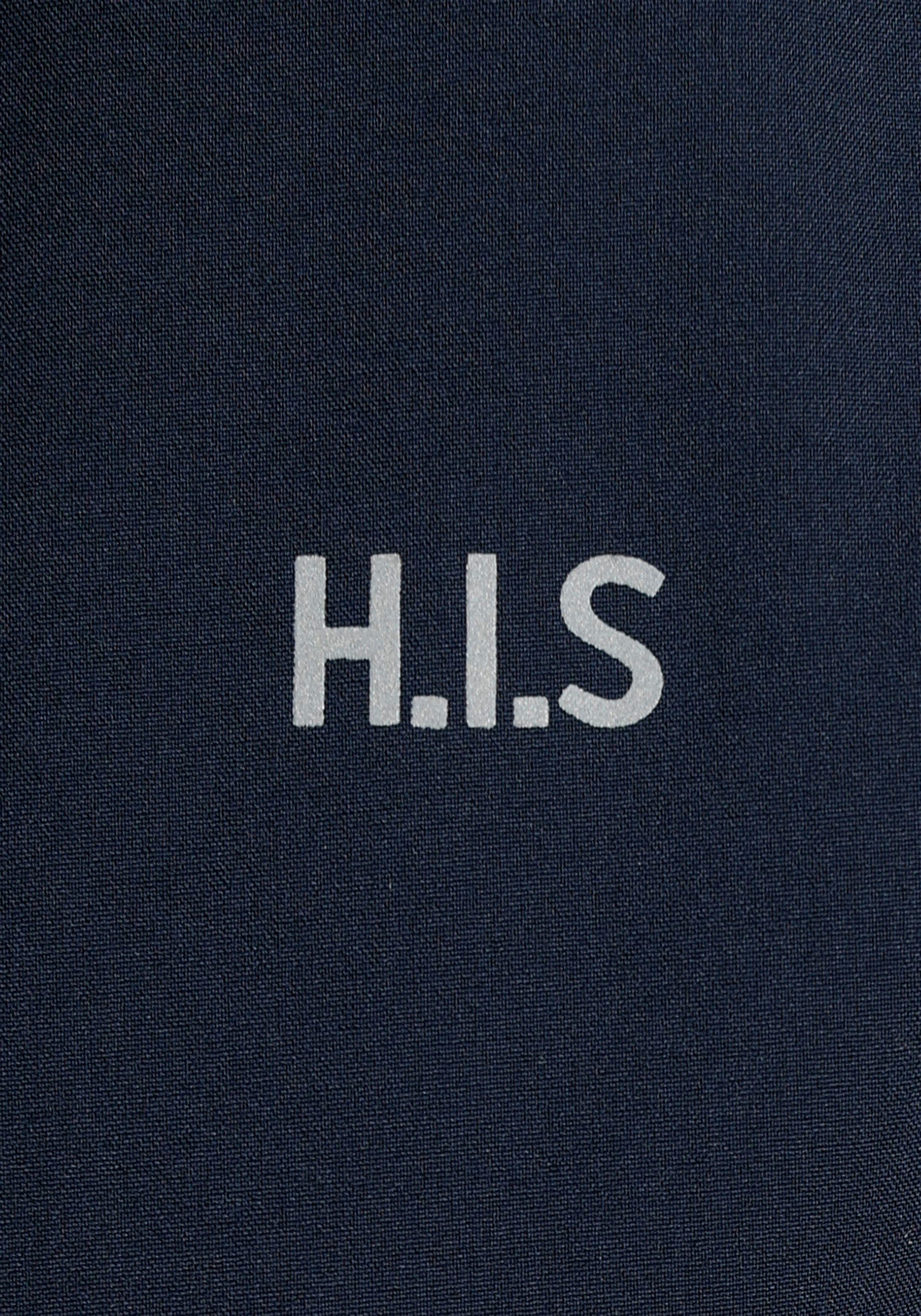 H.I.S Softshellparka aus Navy großen recyceltem in Größen Polyester