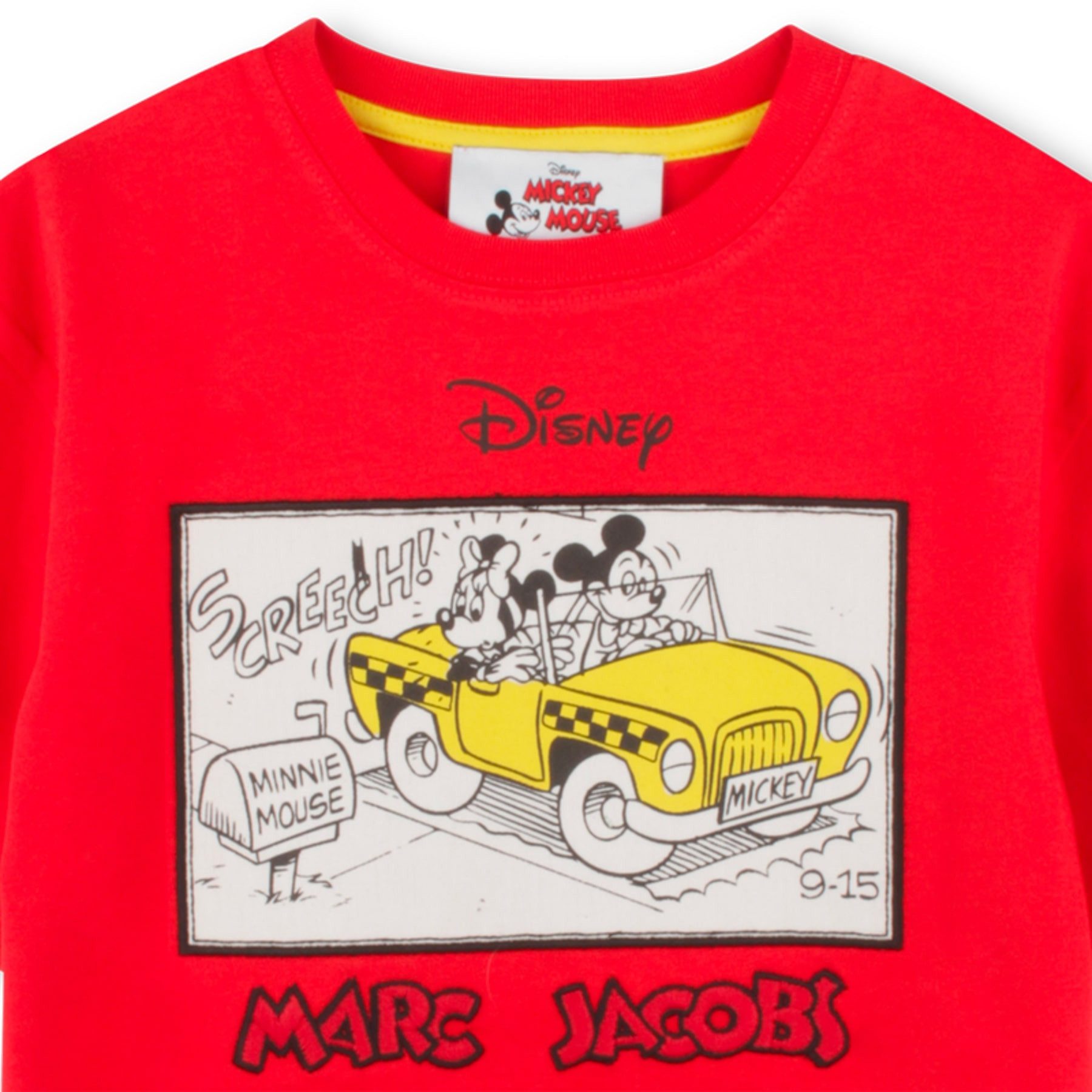 MARC JACOBS T-Shirt MARC JACOBS Kids x Disney T-Shirt – Micky & Minnie Taxi – Bright Red