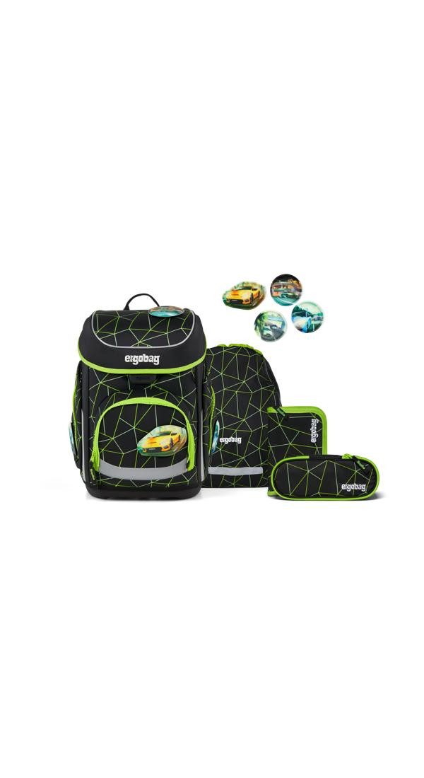 Ergobag ergobag Schulranzen cubo Set (5-tlg., 5-teiliges Set), größenverstellbares Rückensystem
