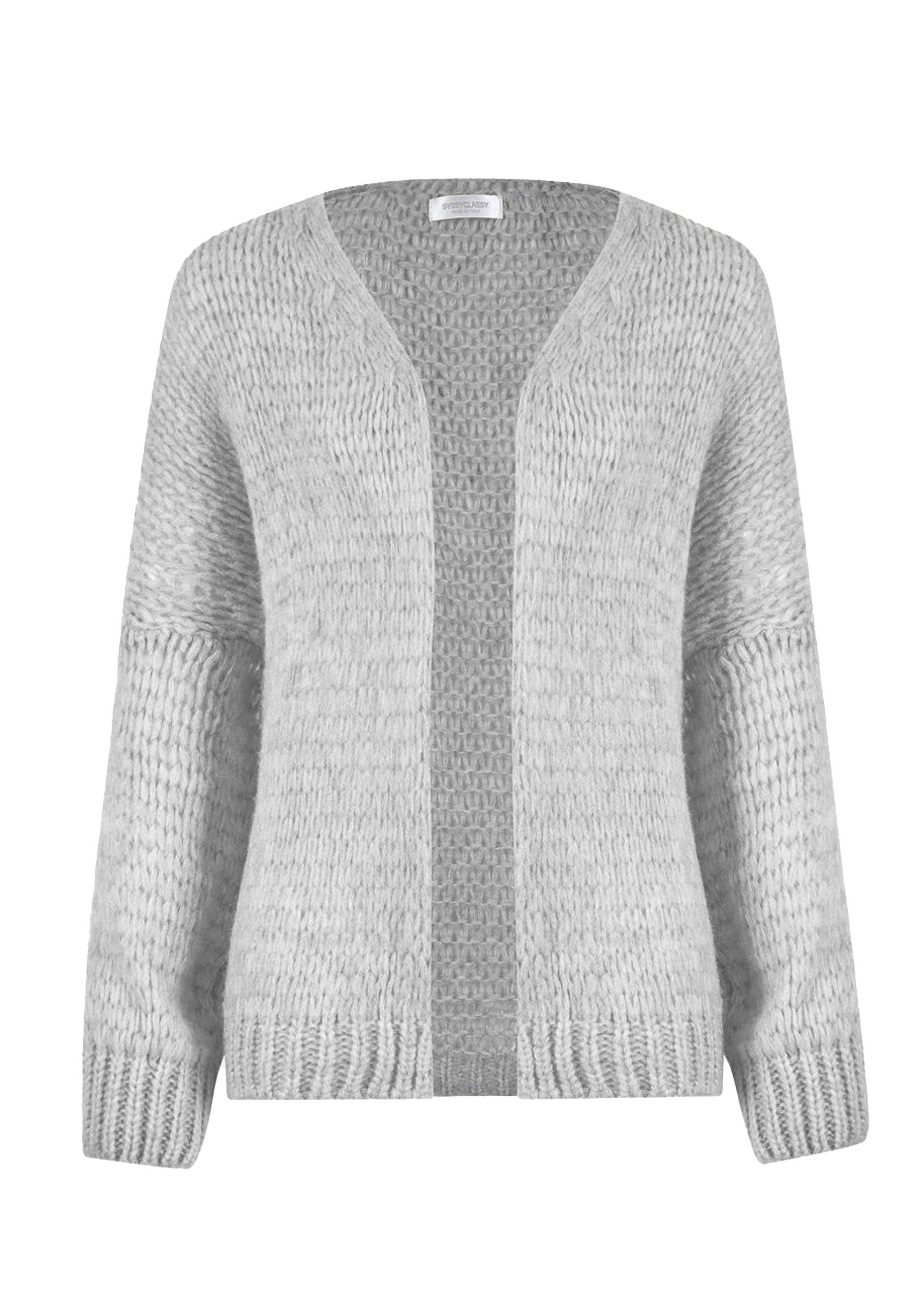 SASSYCLASSY Cardigan Oversize Strick Cardigan für Damen Flauschiger Cardiga günstig online kaufen