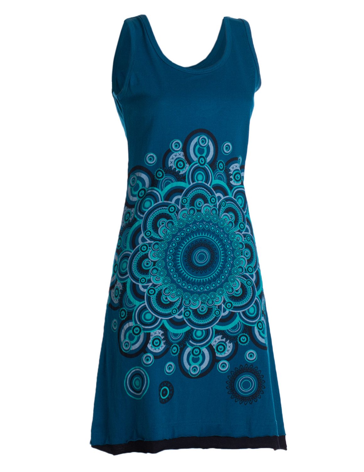 Vishes Sommerkleid Trägerkleid Hippie Mandala Print Baumwolle Alternative Mode, Boho, Hippie, Ethno, Festival – Bild 4 von 4