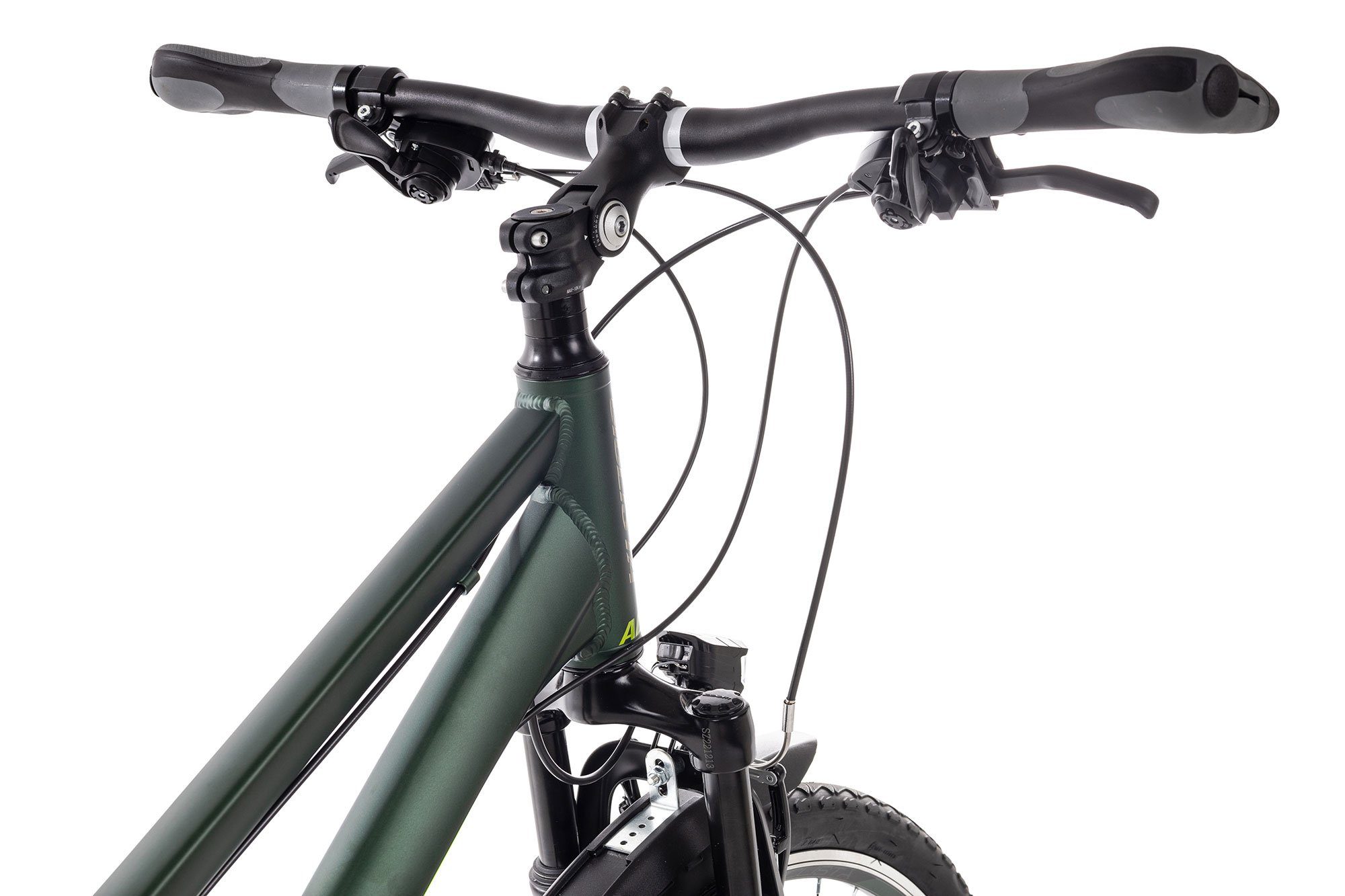 Ciclista Shimano lime 21 grün Crossrad Kettenschaltung, 21 khaki Schaltwerk, Gang Crossbike All 28 Trapez, Tourney Zoll Road forrestgreen-matt