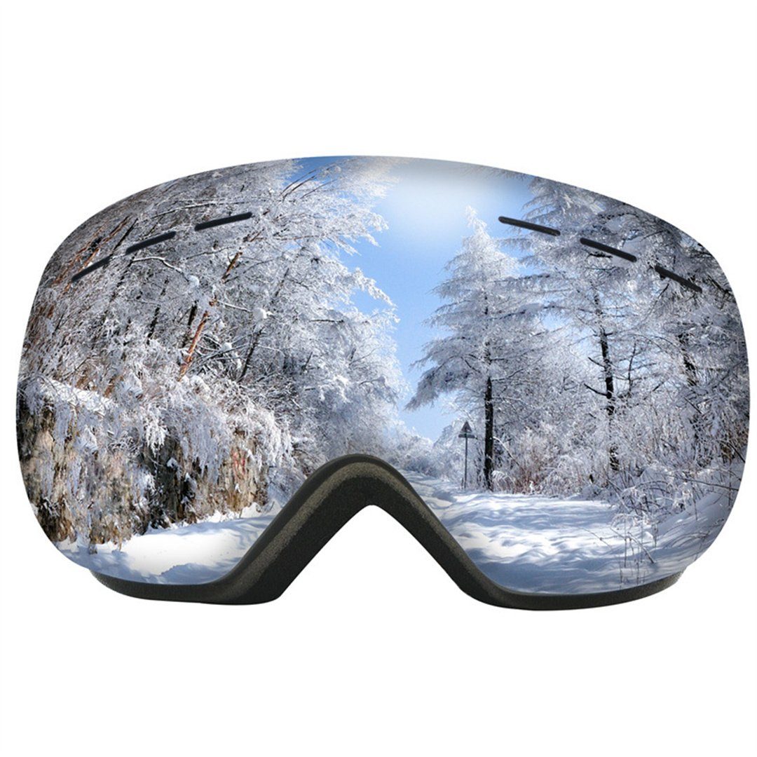 L.Ru UG Skibrille Skibrille für Silber Herren Outdoor-Fahrradbrille, Fahrradbrille;Motorradbrille;Schwimmbrille;Skibrille (1-St., Skibrillen Damen, für Bergsteigen, und Erwachsene. Schneeausrüstung)