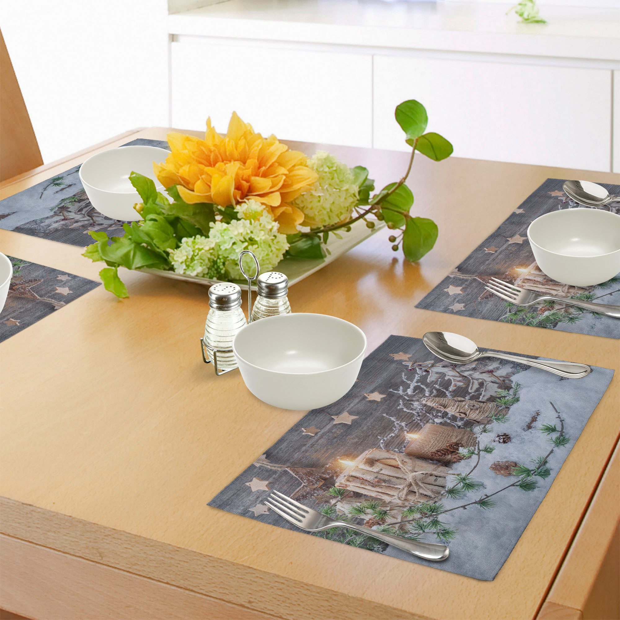 Abakuhaus Platzset Waschbare Stoff Esszimmer Küche Tischdekorations Digital günstig online kaufen