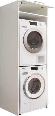 freiraum Waschmaschinenumbauschrank LAUNDREEZY in weiß - 67,5x200x67,5 (BxHxT)