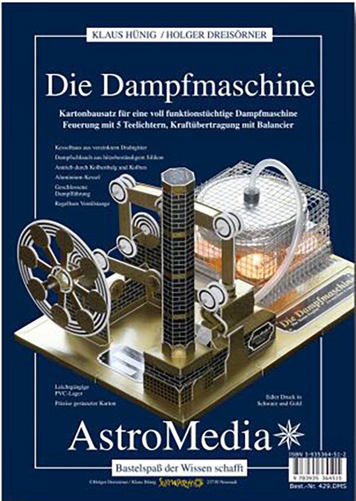 Astromedia Experimentierkasten Die Dampfmaschine, (Bausatz, 1-tlg), Mint-Förderung
