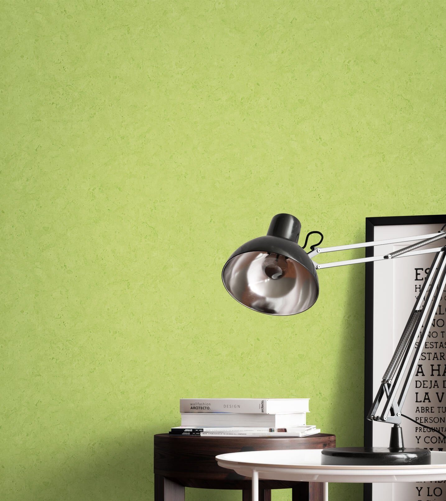 Newroom Vliestapete, Grün Tapete Uni Beton - Betonoptik Putzoptik Industria günstig online kaufen