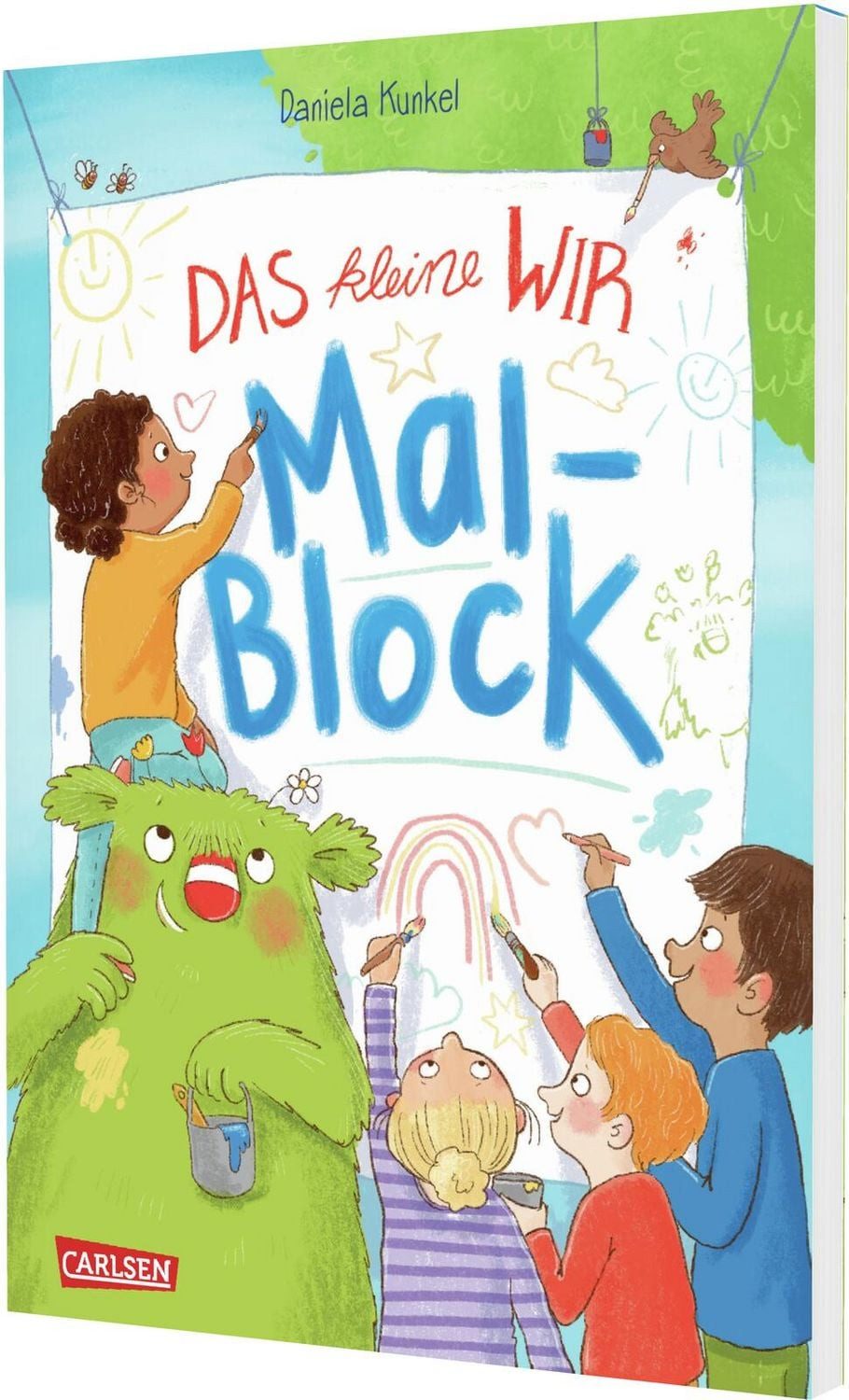 Das kleine WIR: Malblock Ausmalbilder ab 3 Jahren mit Grußkarten zum A / Daniela Kunkel