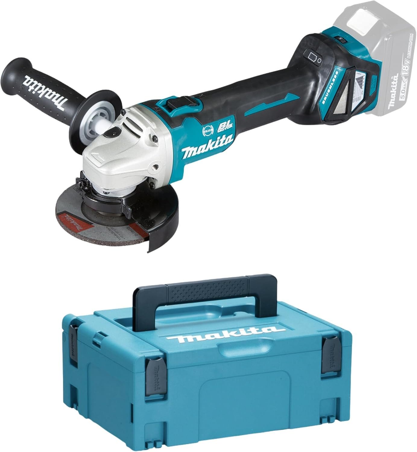 Makita Akku-Winkelschleifer DGA513ZJ